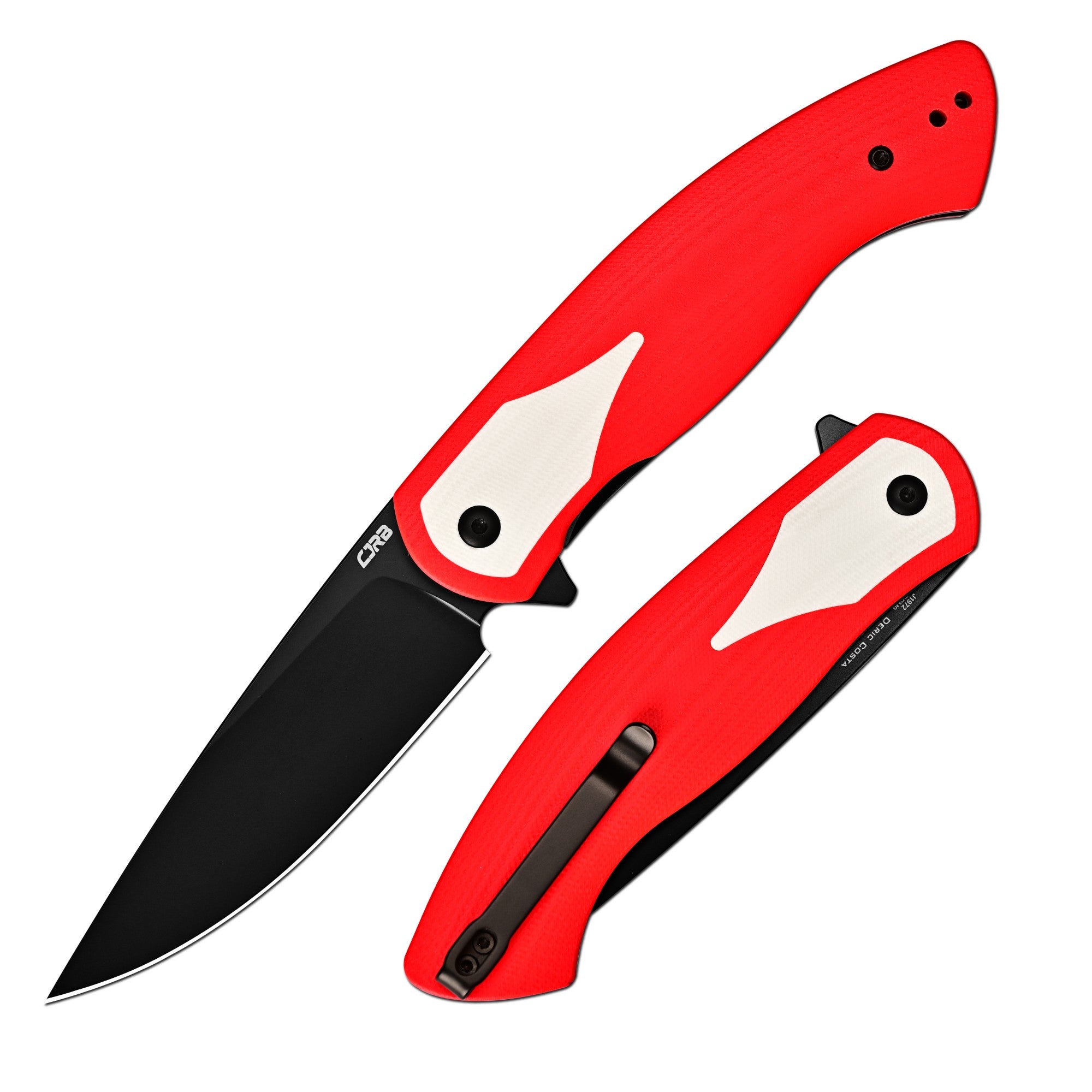 CJRB Rodayo J1972-RWH red G10 handle and liner lock