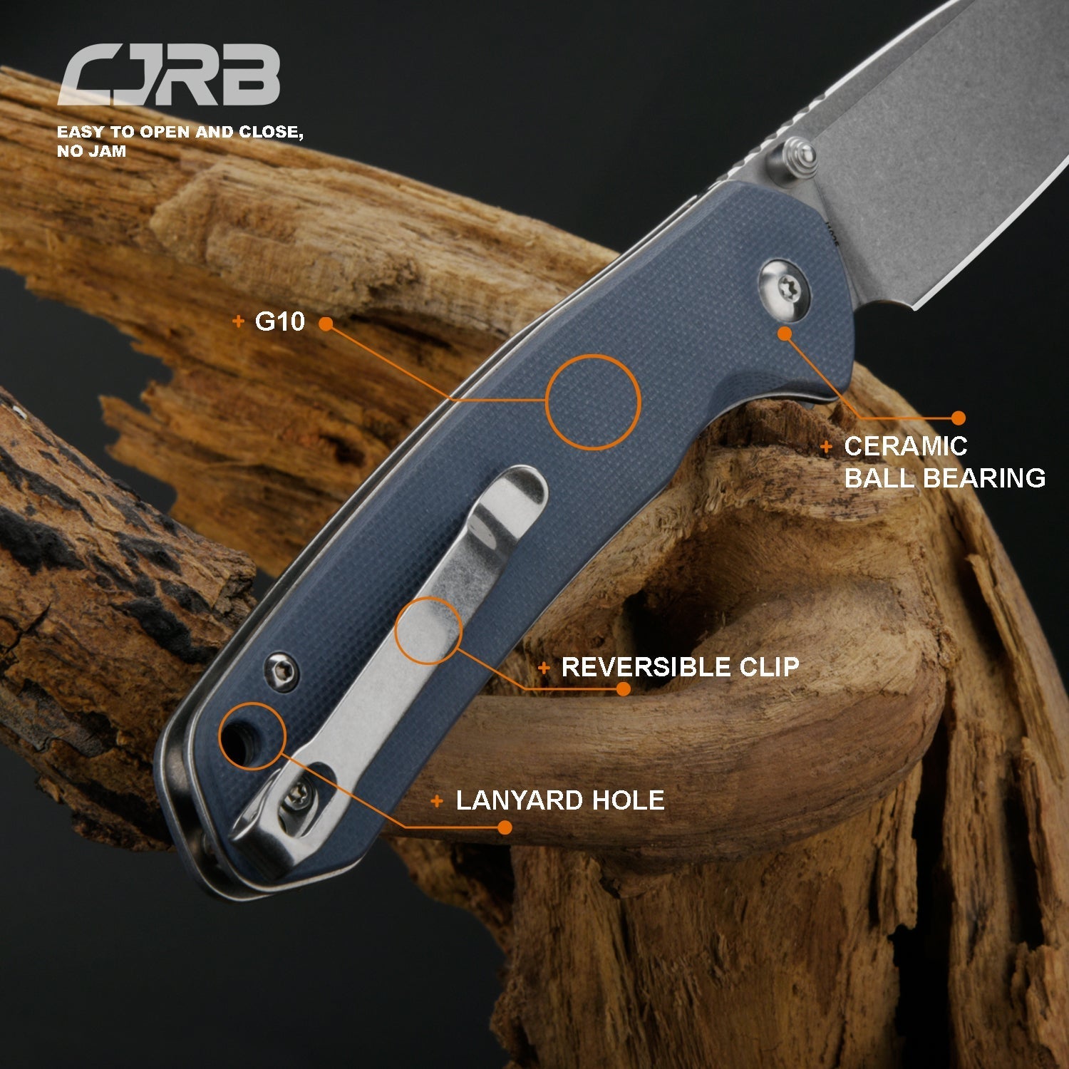 CJRB Pyrite J1925-GY blade detail