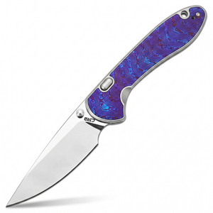 Building the Feldspar: Titanium folding knife with Damascus blade
