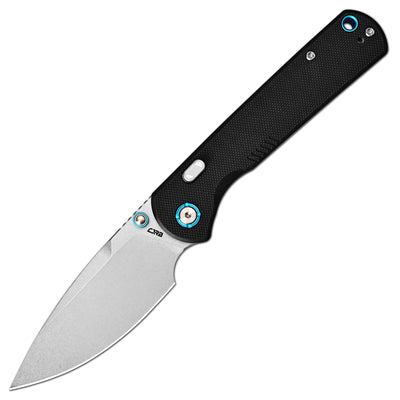 CJRB Latitude J1975-BK folding knife with 3.47-inch AR-RPM9 stone wash blade