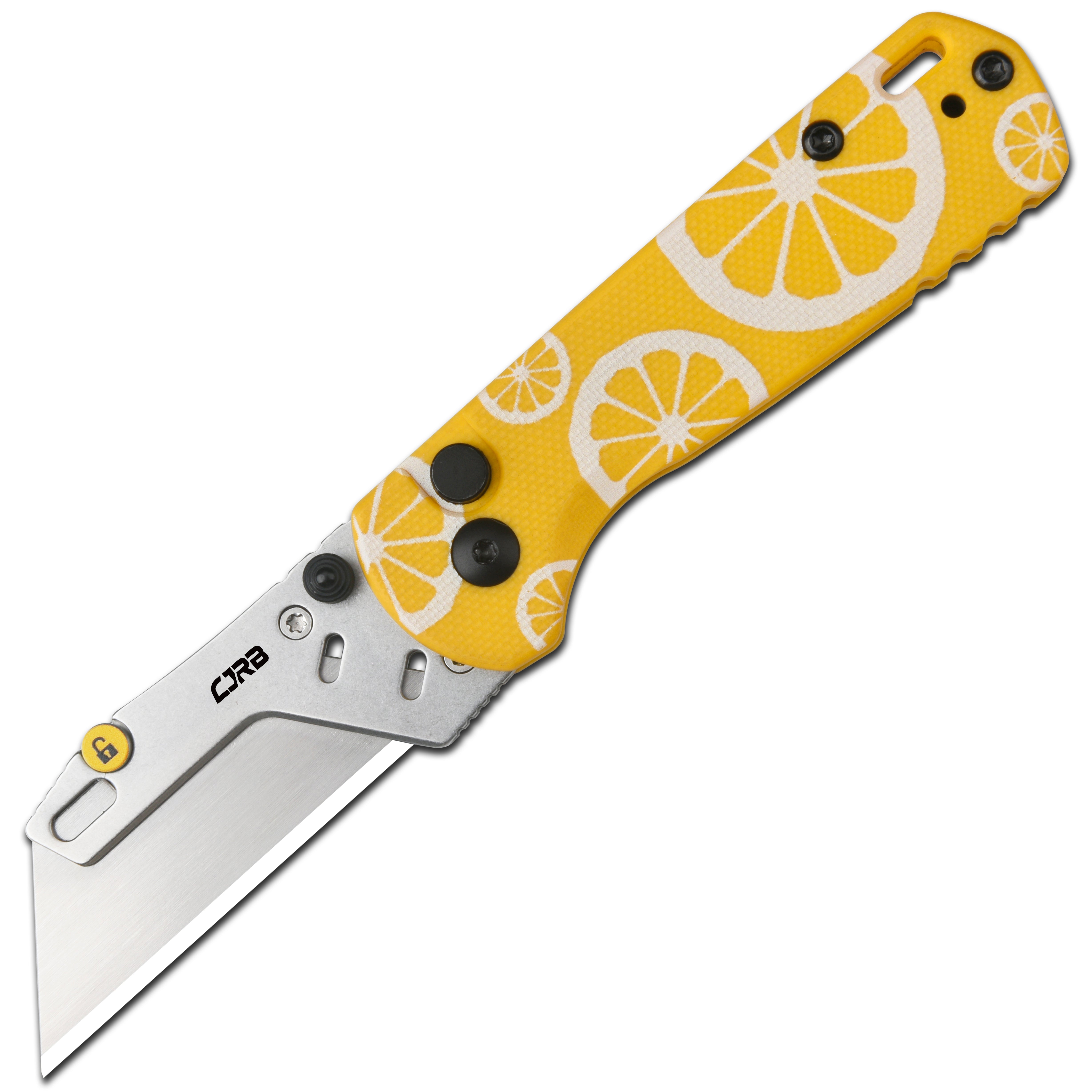 CJRB Boxer J1967 folding knife with replaceable utility blade