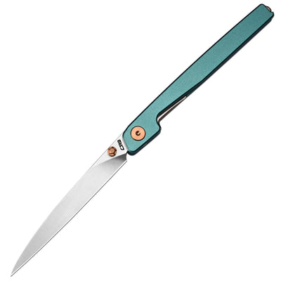 CJRB Lanky J1965-BU folding knife with 3.58-inch AR-RPM9 sand polish blade