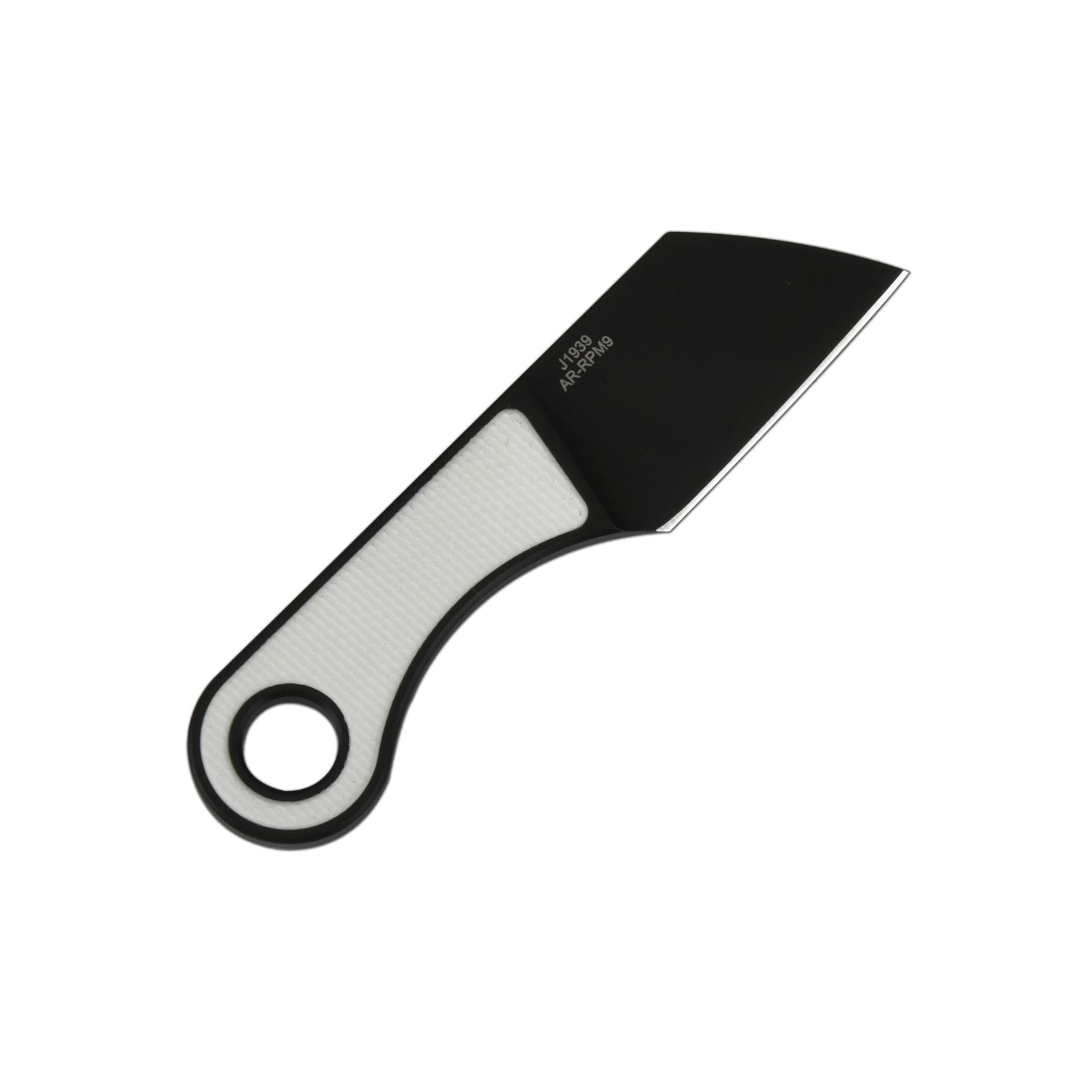 CJRB Chip J1939-BWH fixed blade knife with black carbon fiber handle