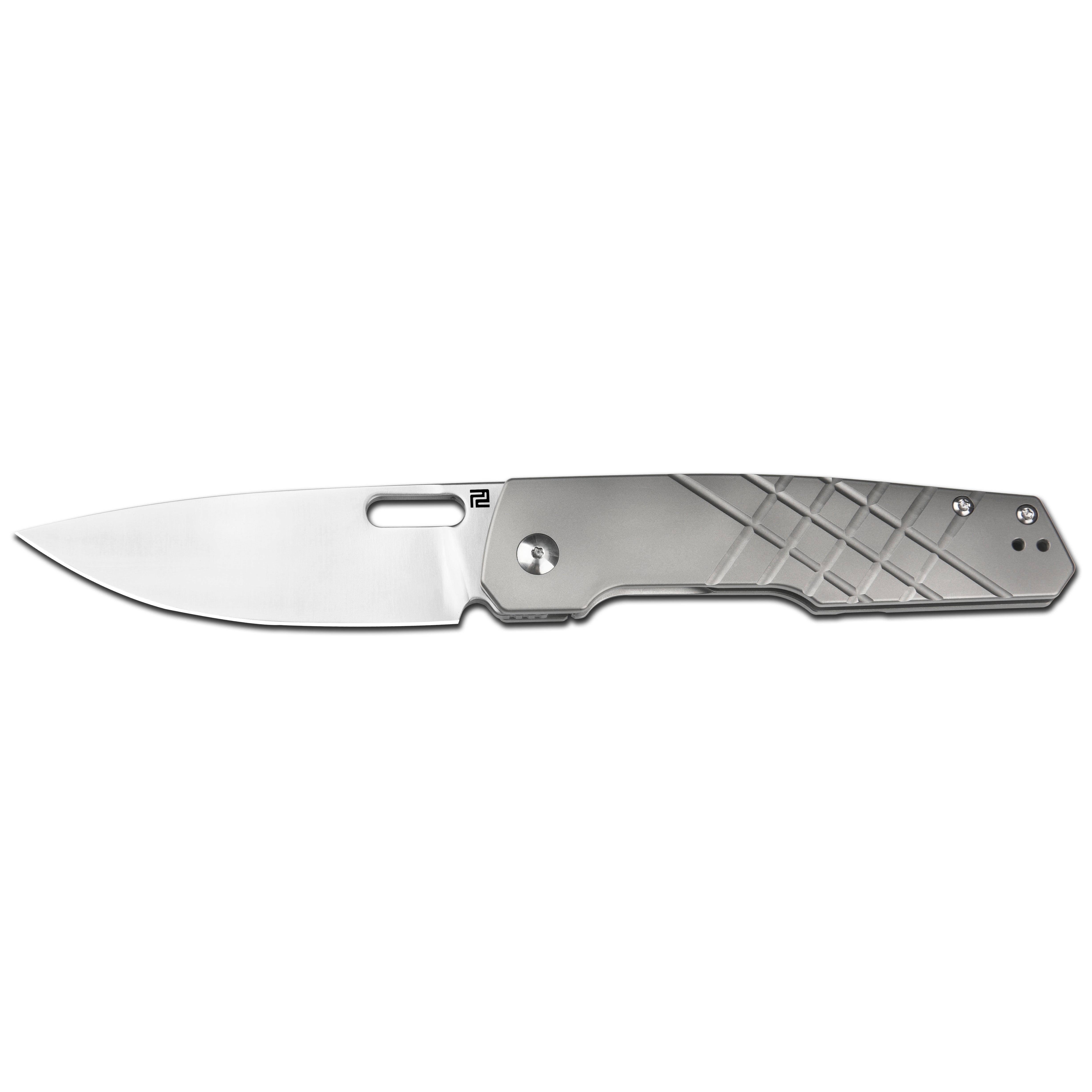 Building the Gambit: Blasted folding knife side view