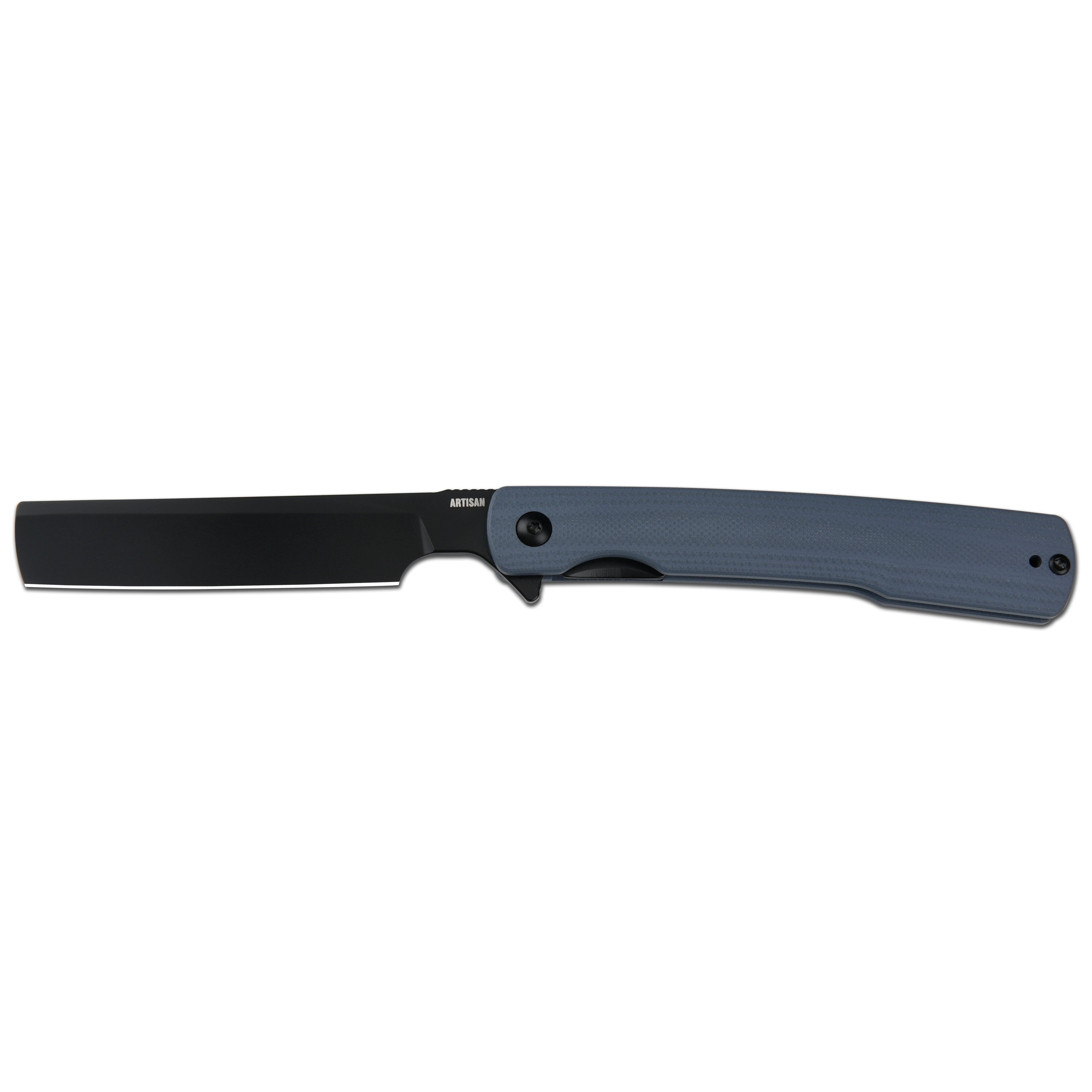 Artisan Cutlery Orthodox V2 Flipper & Liner Lock Knife Blue G10 Handle (3.54'' Black PVD Coating AR-RPM9 Blade) 1883P-BBU
