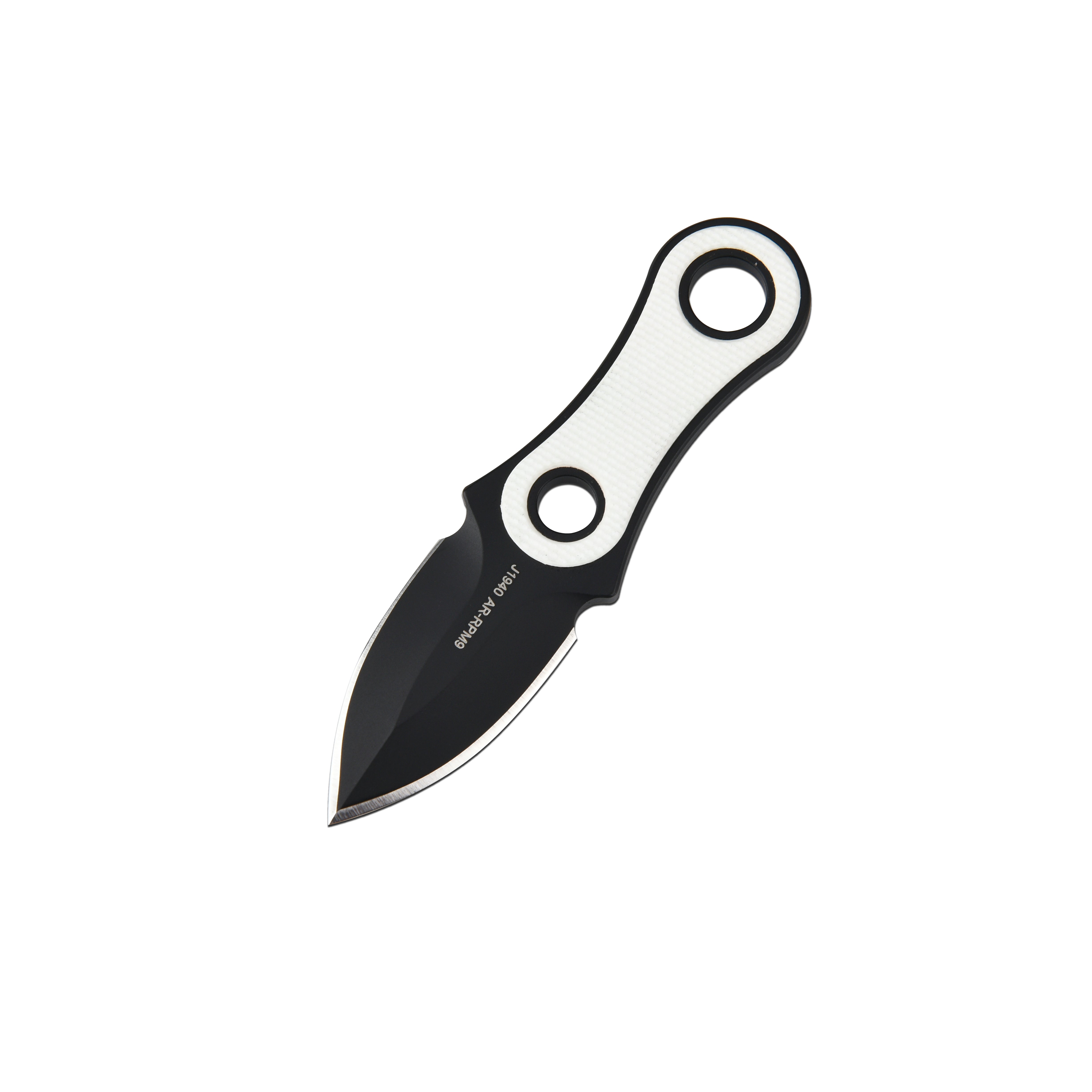 CJRB Knap J1940-BWH fixed blade knife with black G10 handle