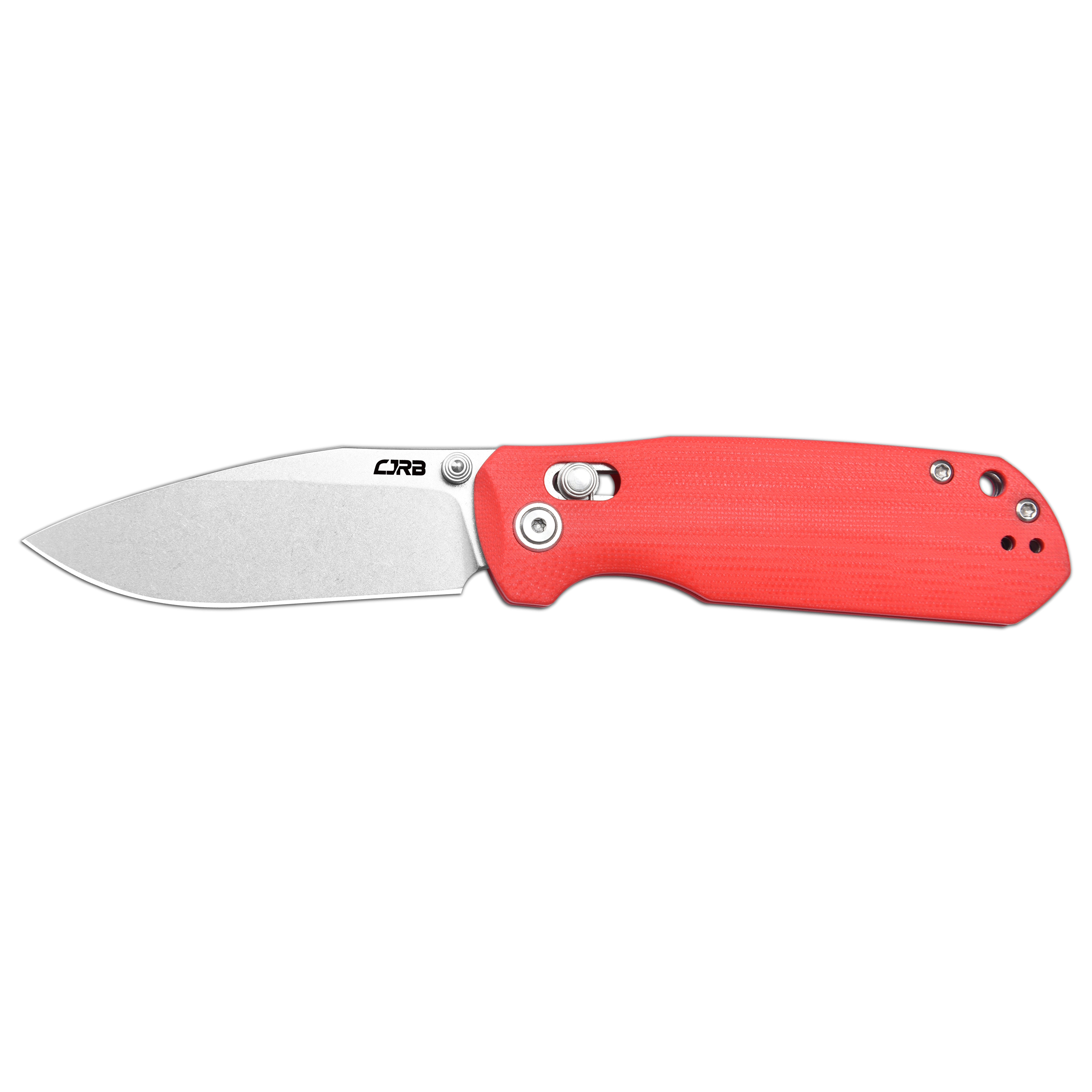 CJRB Maximal Thumb Stud & Crossbar Lock Folding Knife Black G10 Handle (2.95'' AR-RPM9 Steel Black PVD Coating Blade) J1954-RE