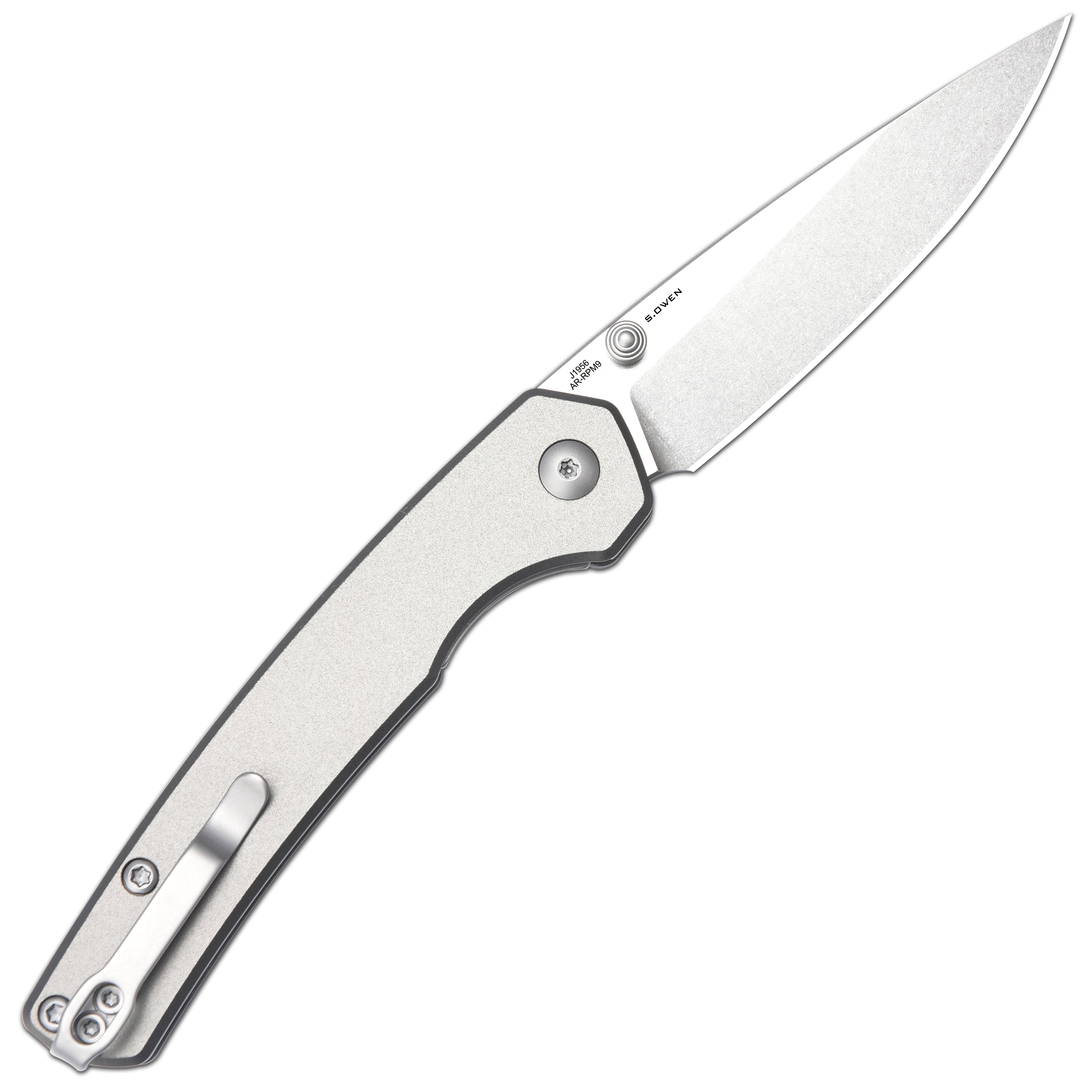 CJRB Kain J1956-GYA folding knife detail view