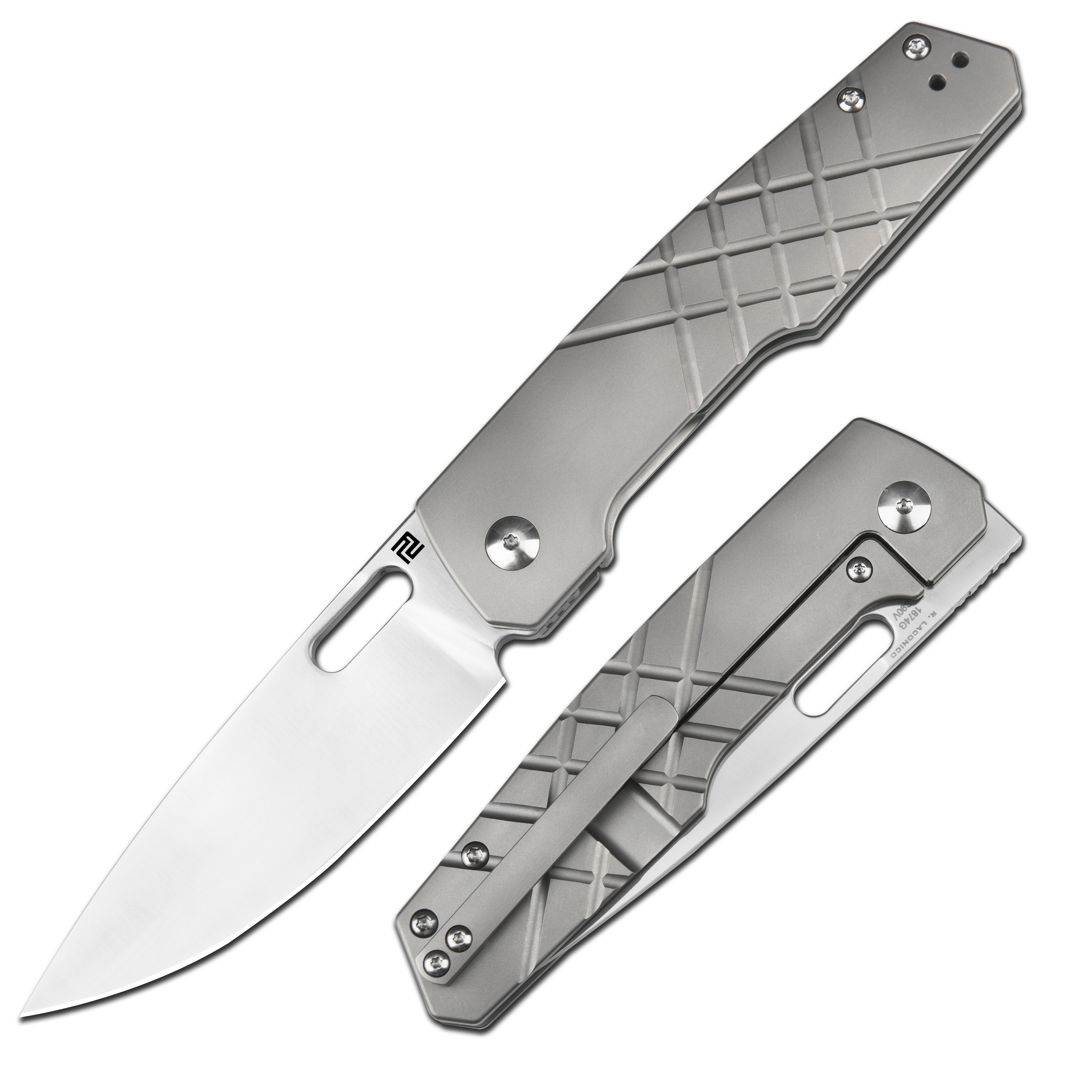 Building the Gambit: Blasted folding knife with handle