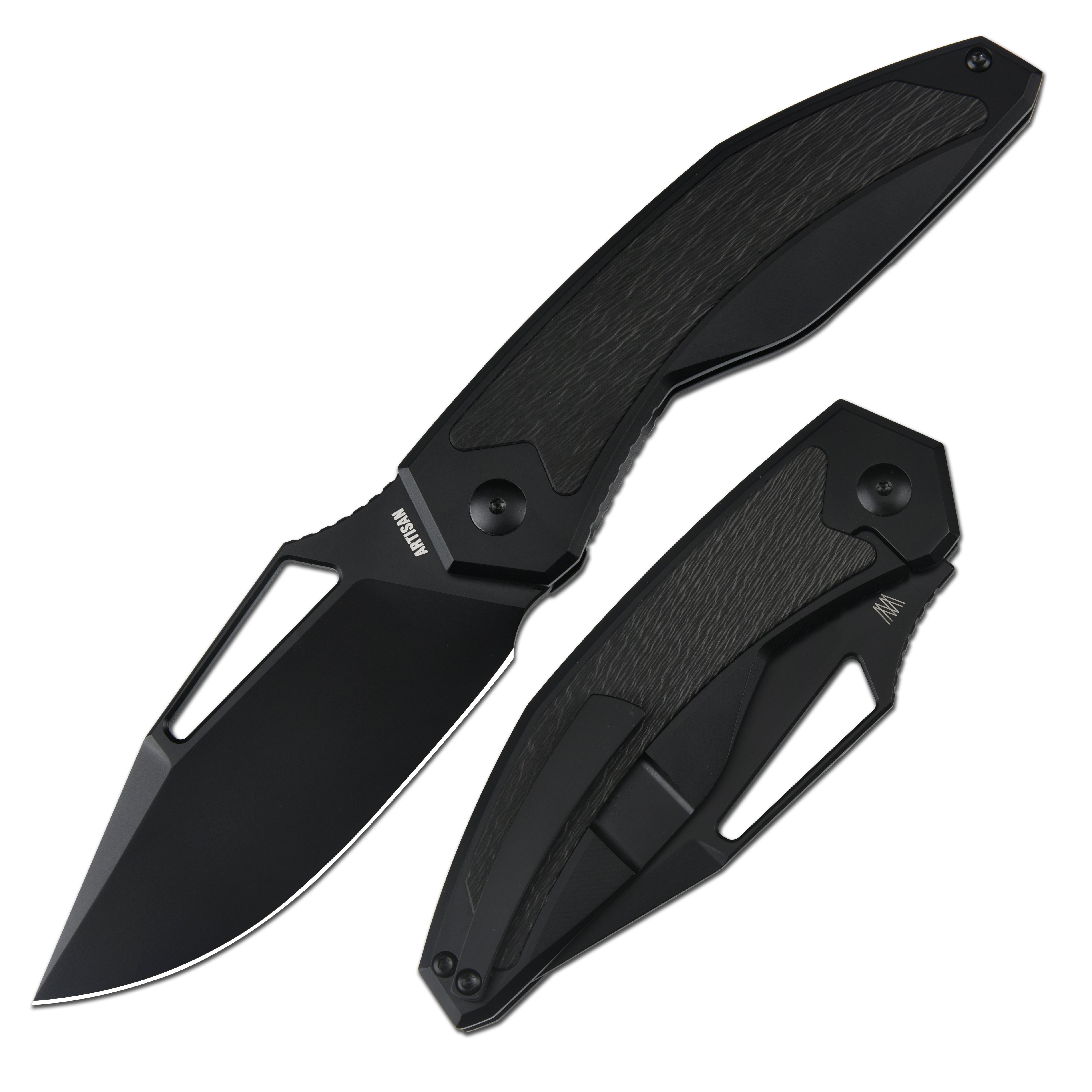Artisan Cutlery Fragarach 1879G folding knife with Fat Carbon handle