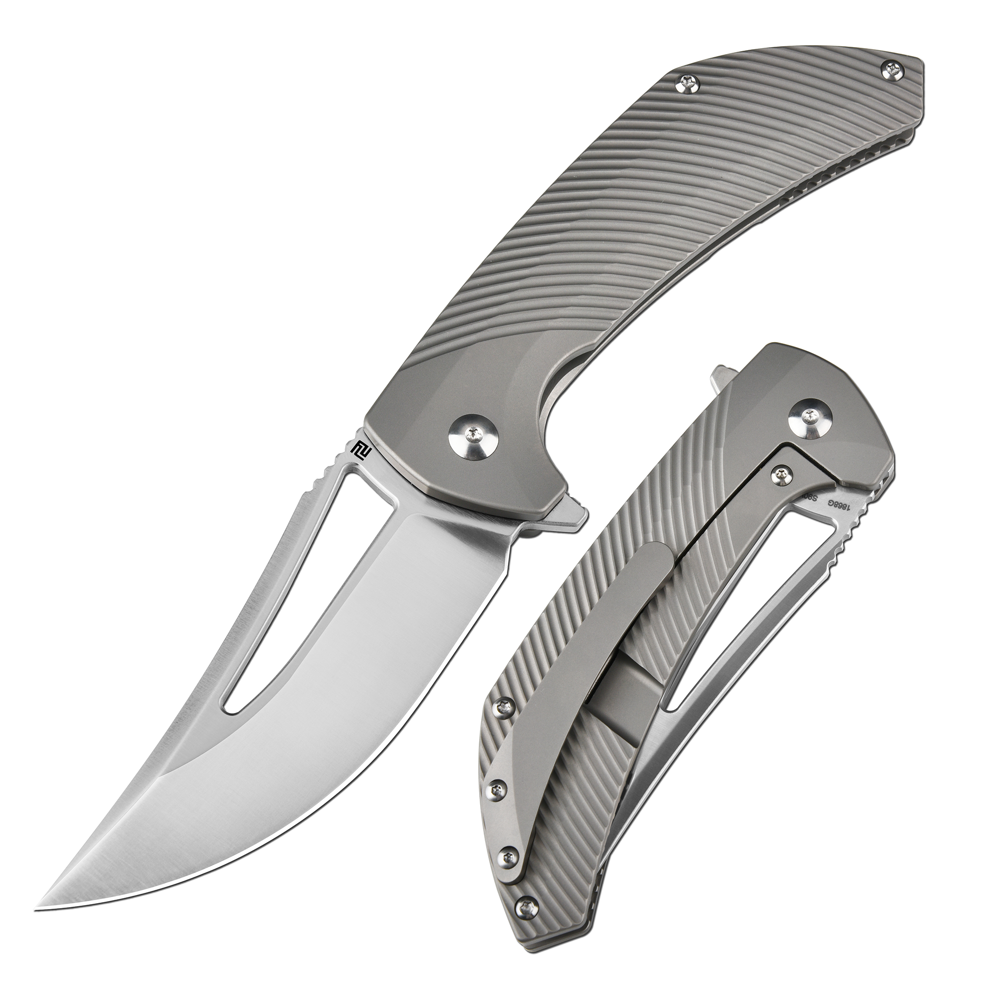Artisan Cutlery Banjaara 1868G folding knife detail view