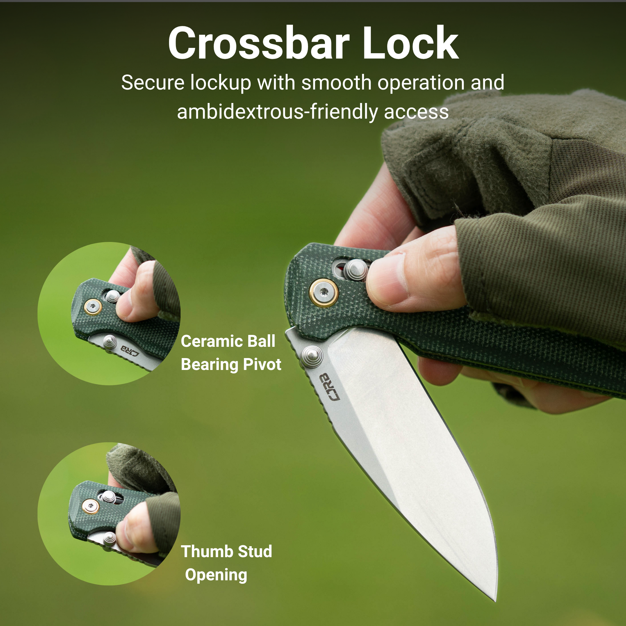 CJRB Mega Maximal J1954L-MGN handle detail