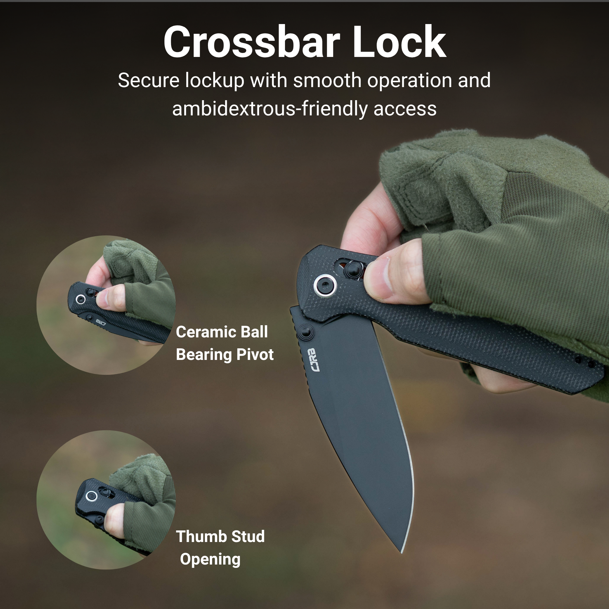 CJRB Mega Maximal J1954L-BBK knife detail