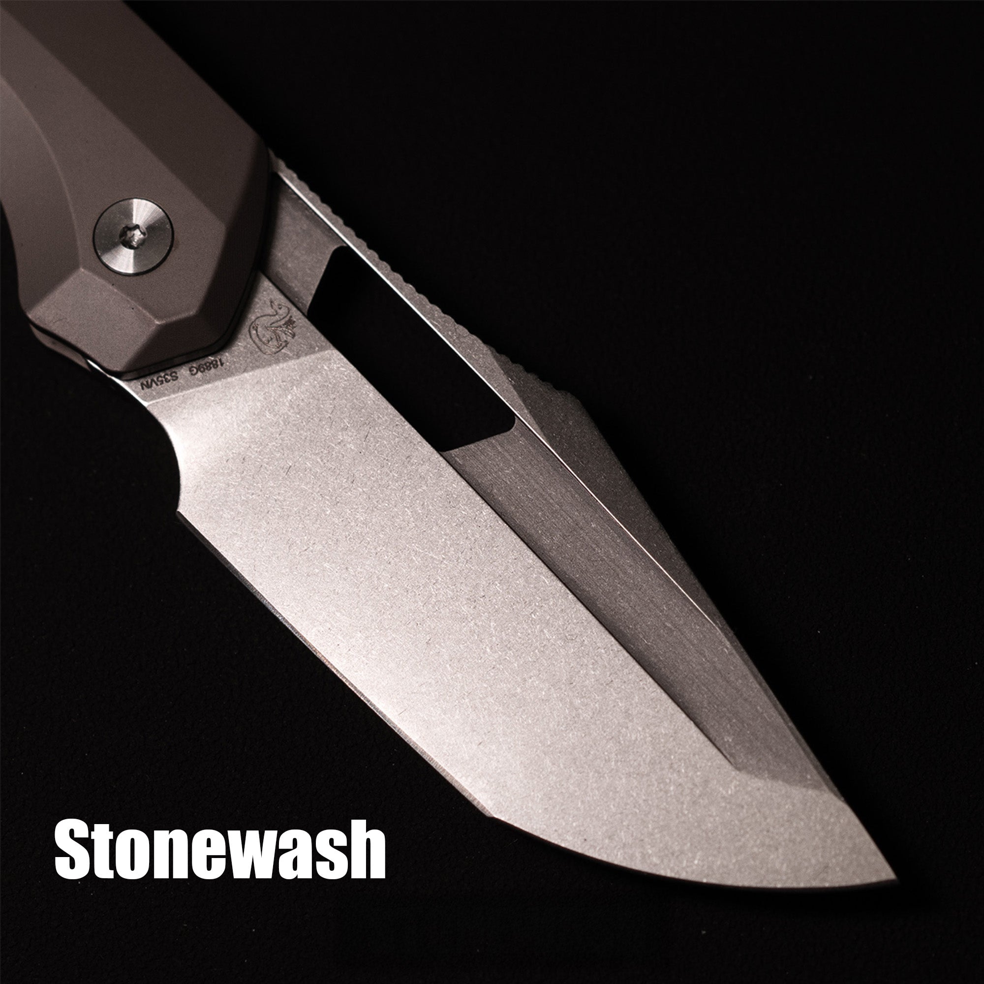 Artisan Cutlery Mousebird 1889G-DG blade detail