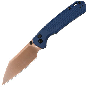 CJRB Pyrite Light J1945 folding knife with AR-RPM9 rose gold blade