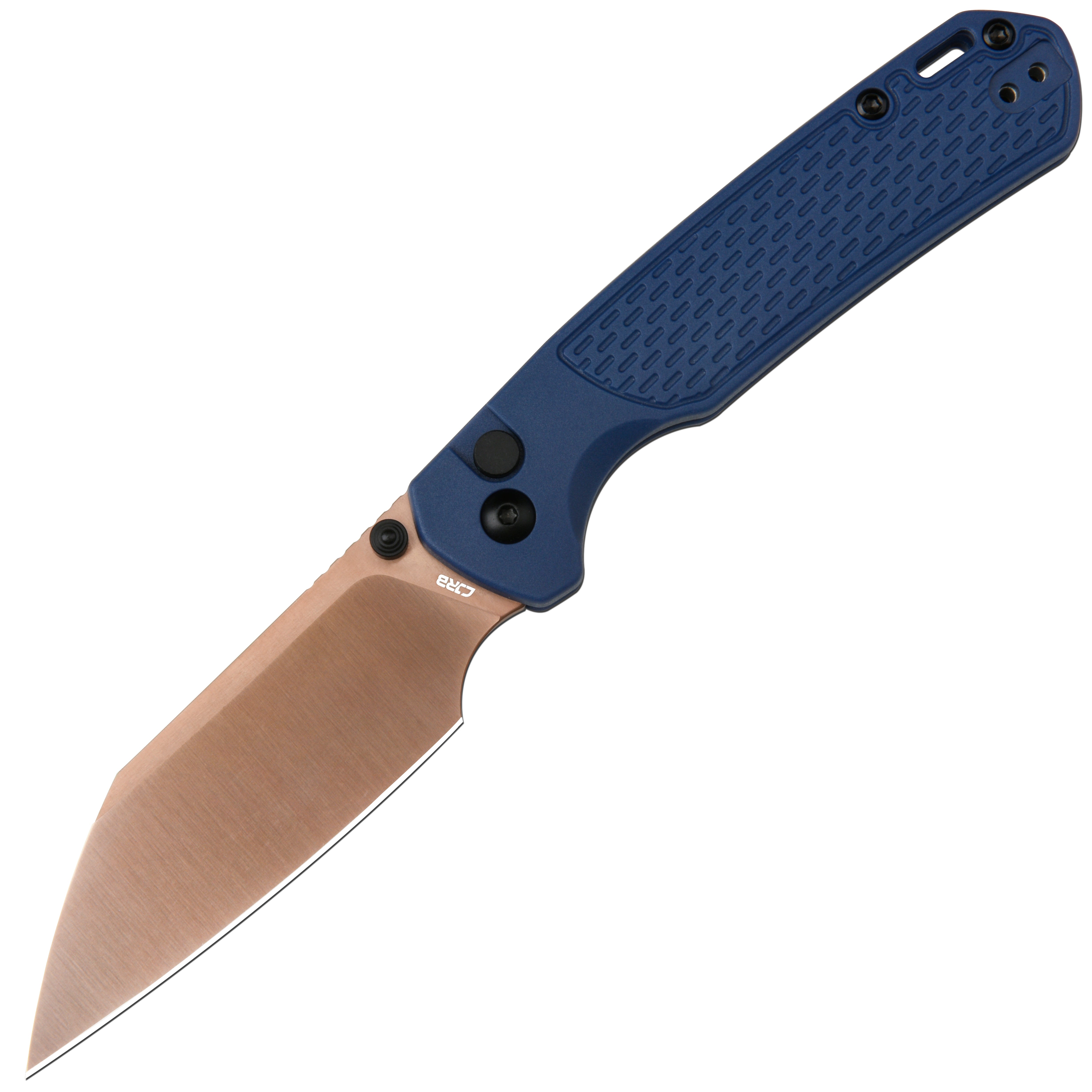 CJRB Pyrite Light J1945 folding knife with AR-RPM9 rose gold blade