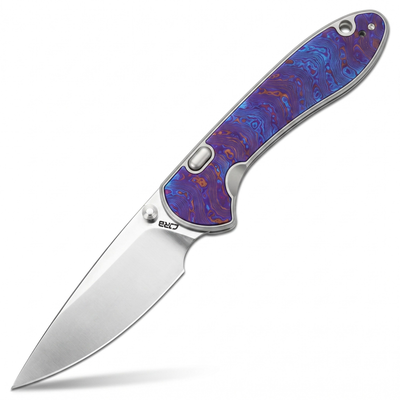 Building the Feldspar: Titanium folding knife with Damascus blade