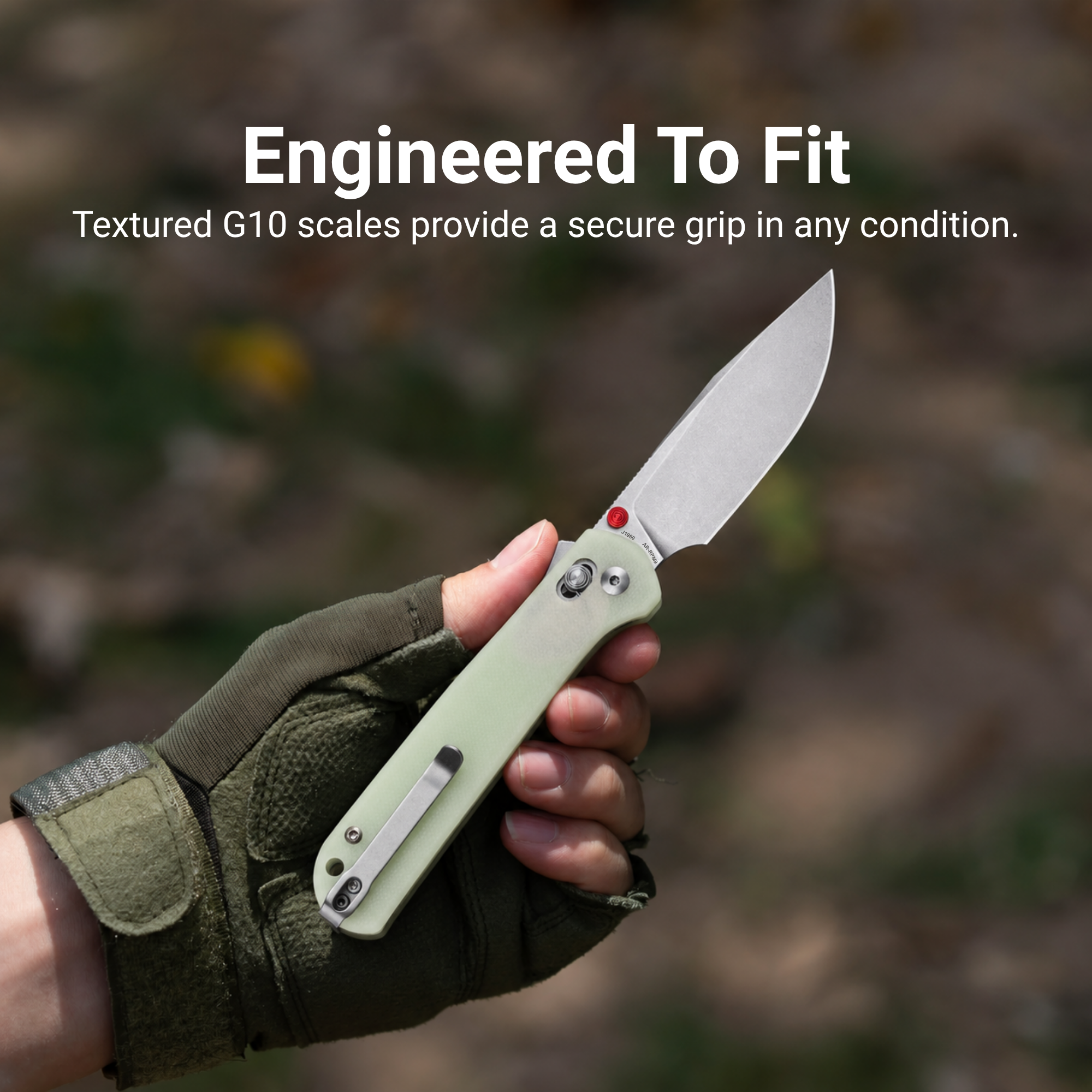 CJRB Bolt J1960-GD folding knife side view