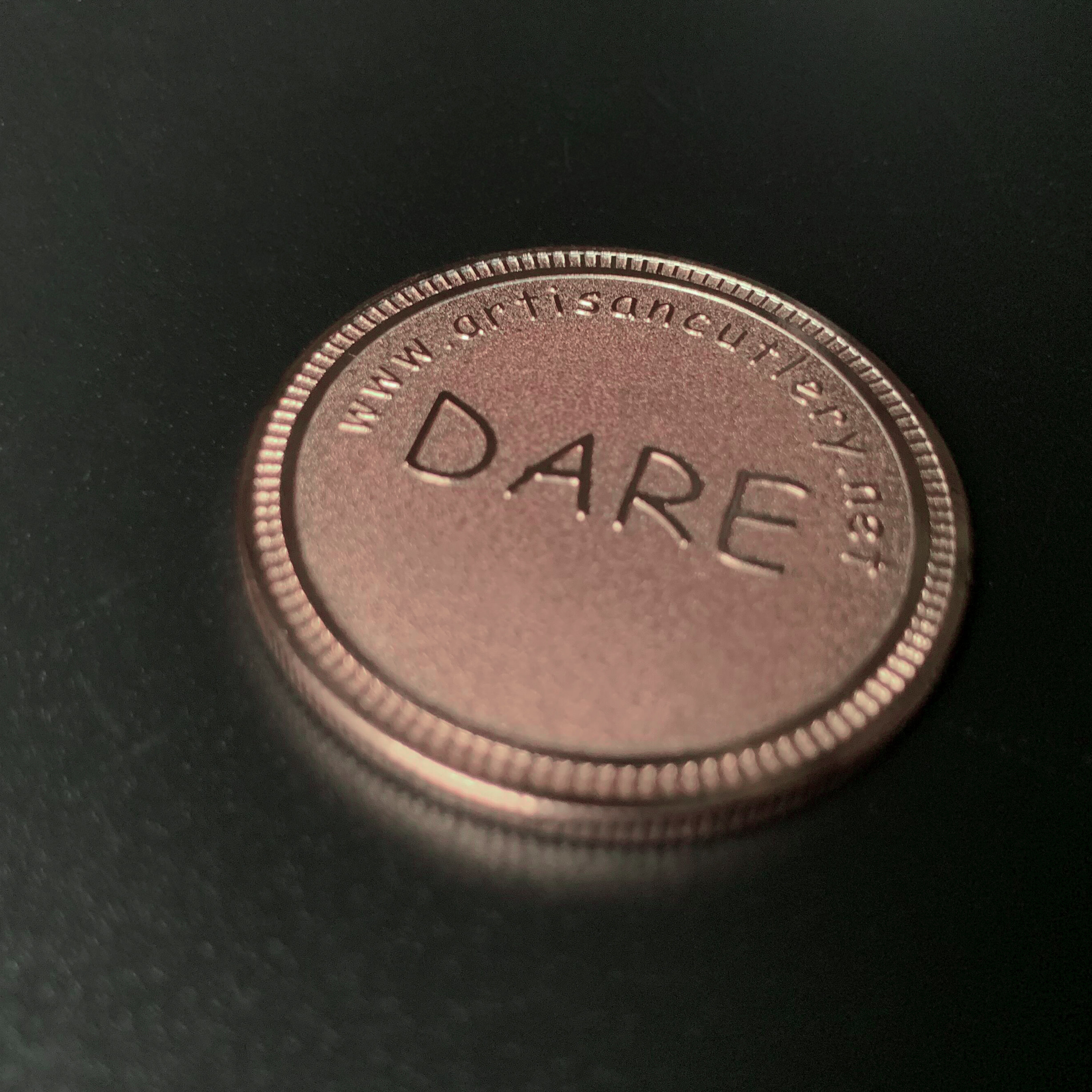 Artisan Cutlery Truth or Dare handle detail