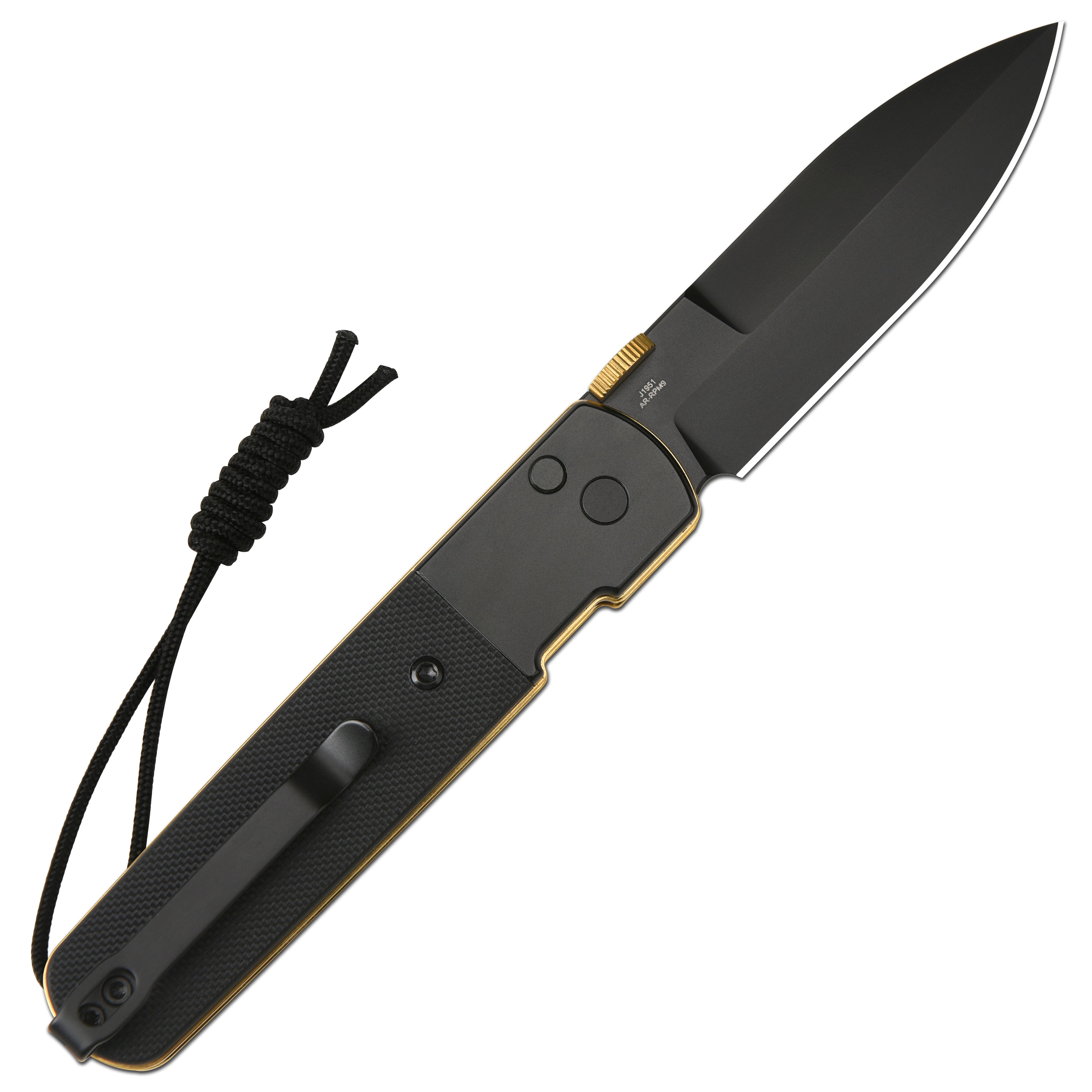CJRB Locust J1951-BG folding knife detail view