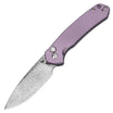 CJRB Pyrite J1925T-RE folding knife with Damascus blade