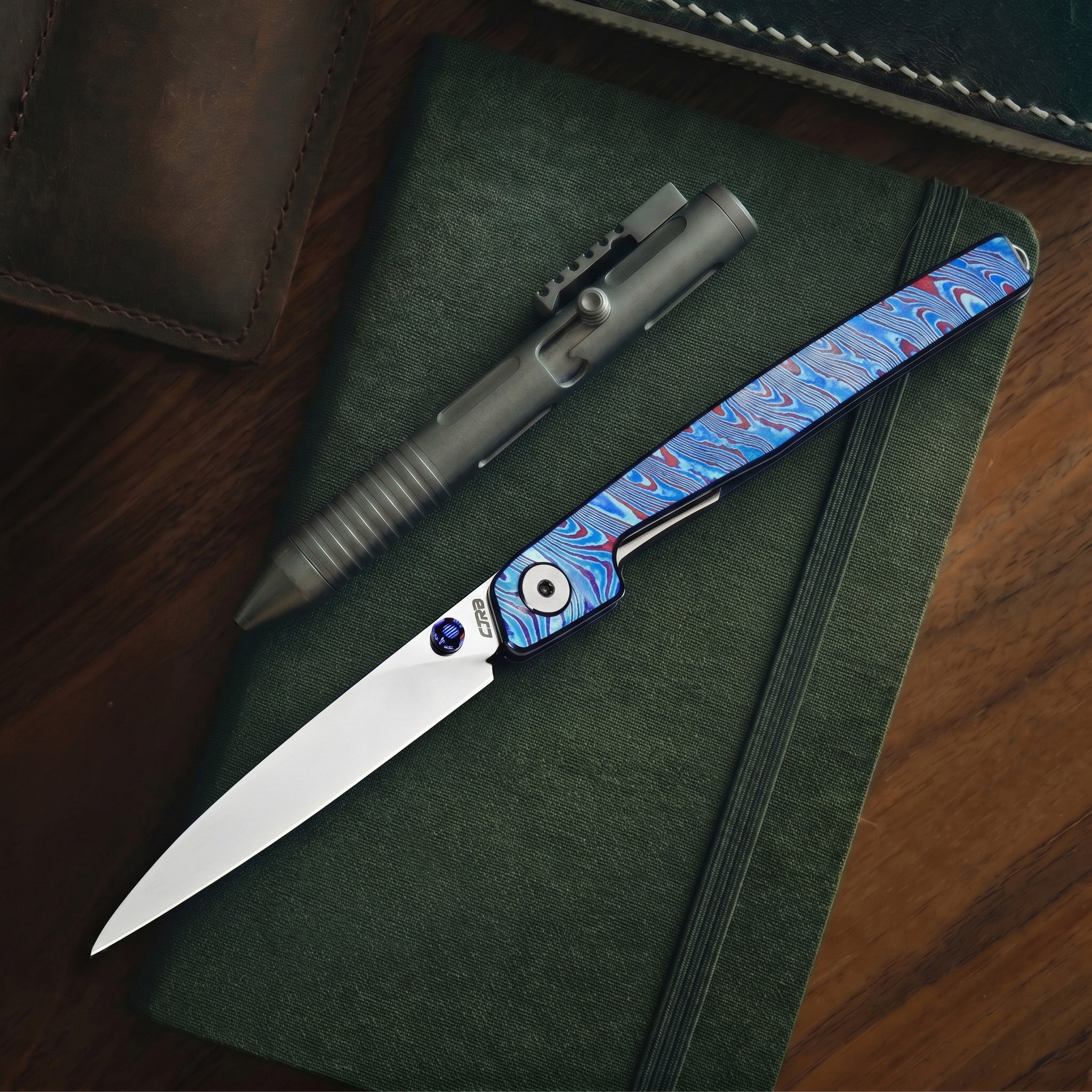 CJRB Lanky J1965G-TDB folding knife side view