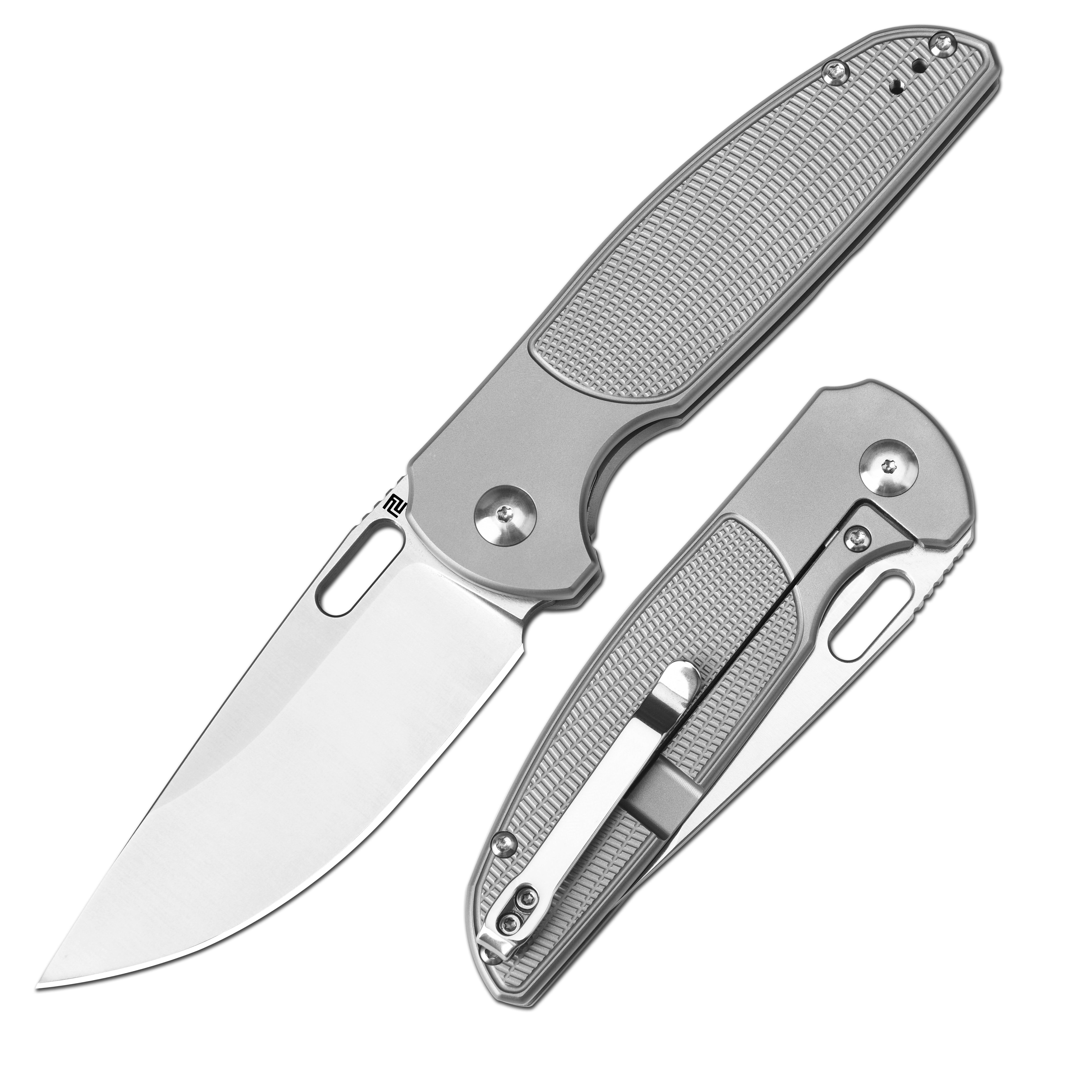Artisan Cutlery Satyr 1852T folding knife with titanium handle