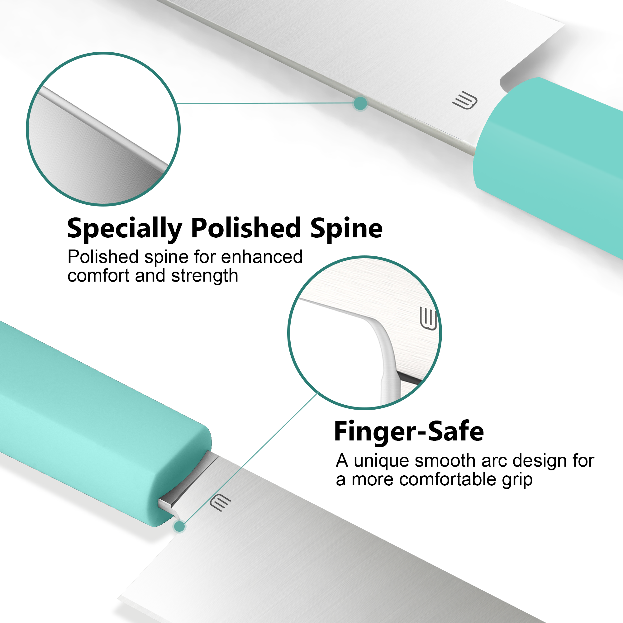 Butterfork Purest 8-Inch handle detail