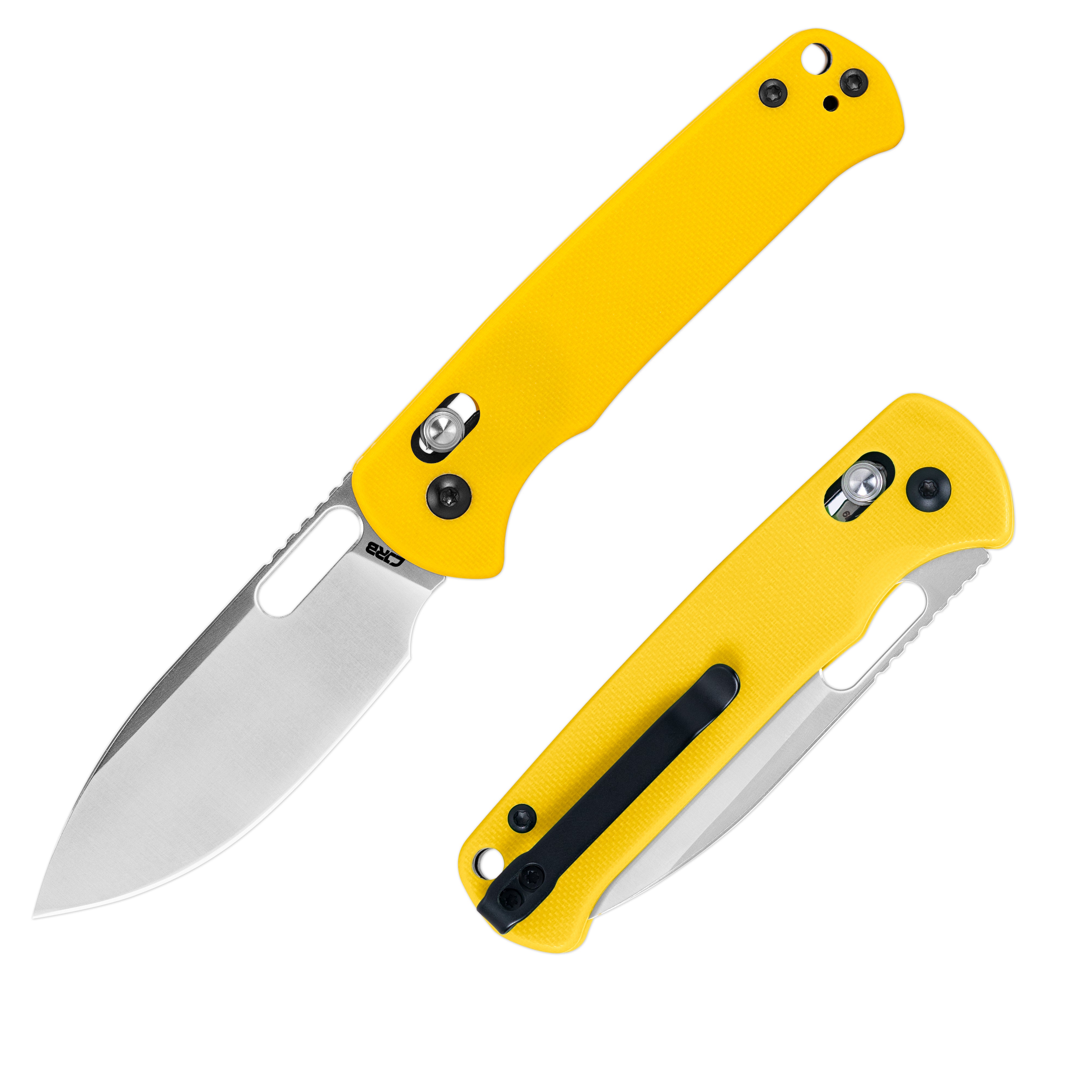 CJRB Hectare J1935-YE folding knife side view