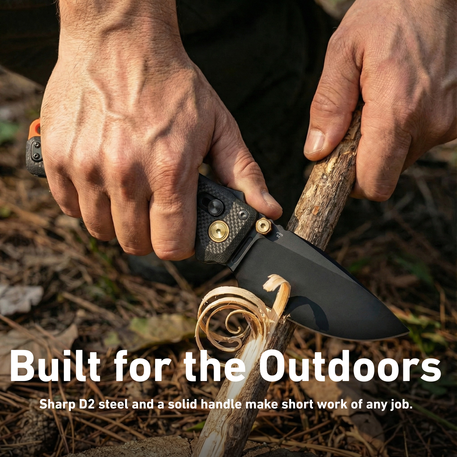CJRB Doubletap J1970-BBK handle detail