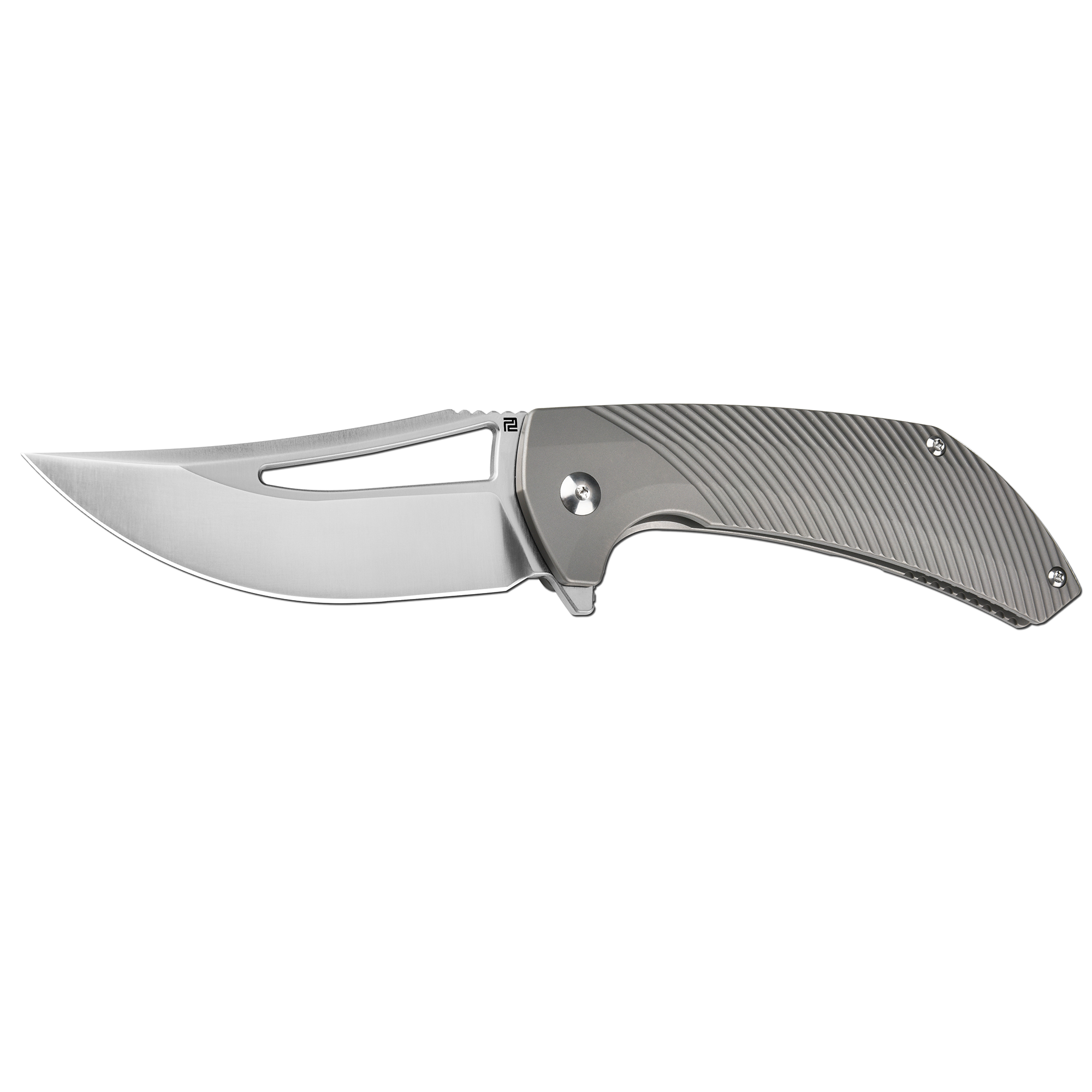 Artisan Cutlery Banjaara 1868G S90V Blade Titanium Handle Folding Knives