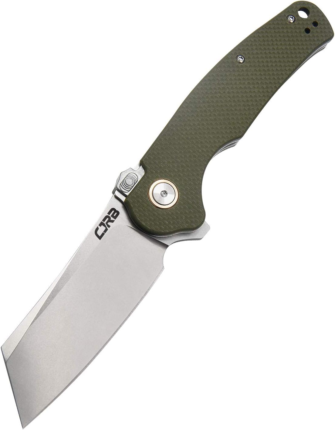 CJRB Crag J1904R-GNF green G10 folding knife with AR-RPM9 blade