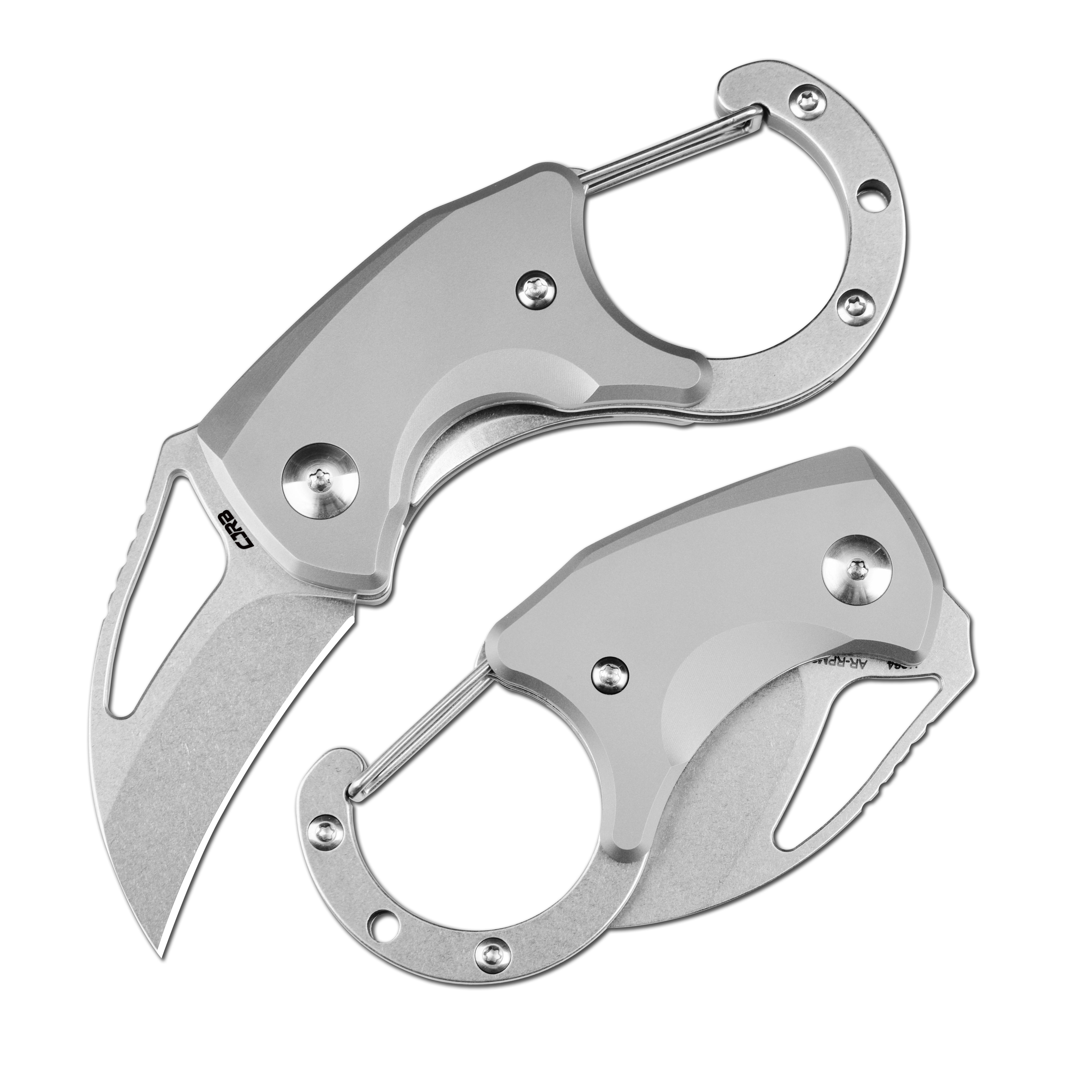 CJRB Anansi J1964 folding knife with titanium handle