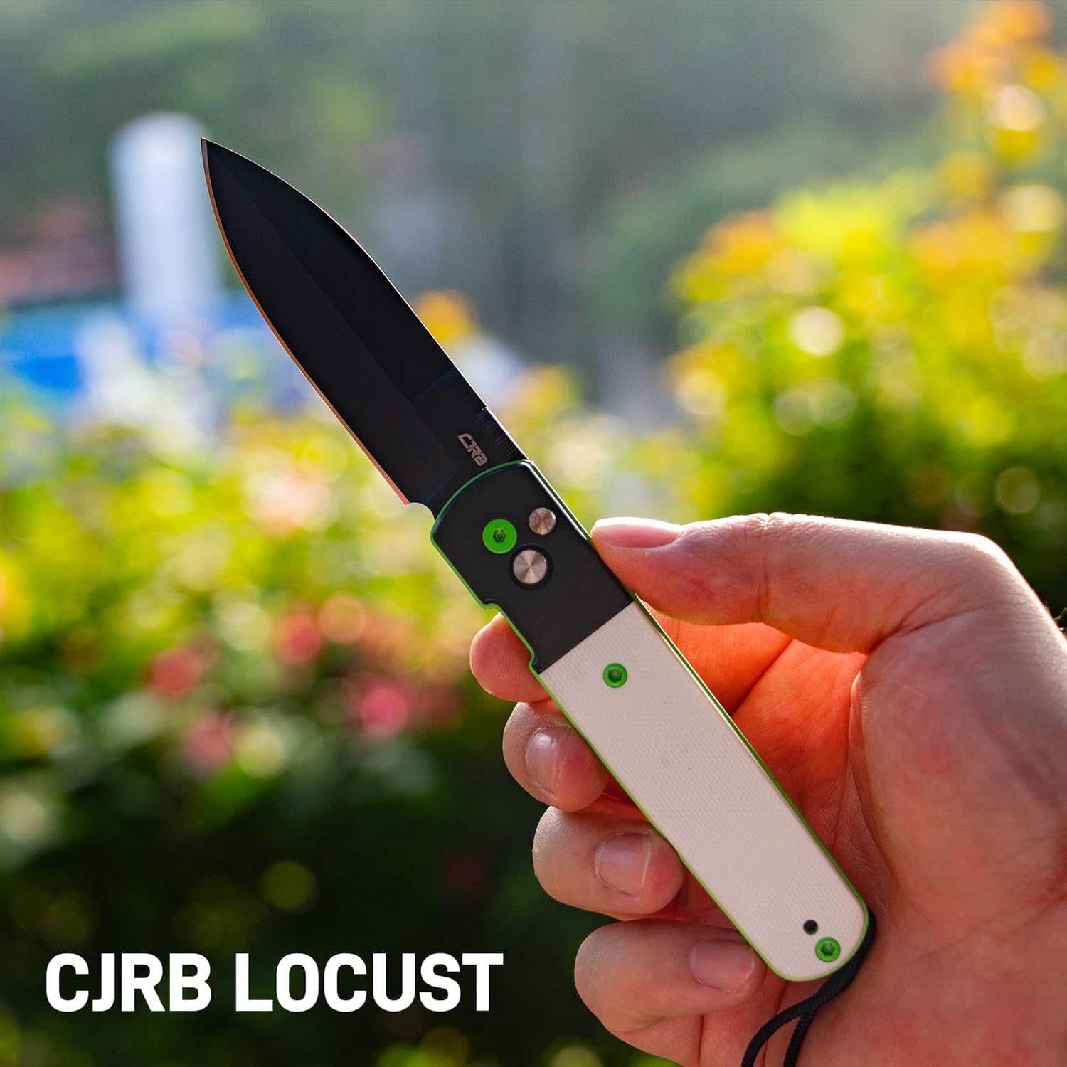 CJRB Locust J1951-BBW folding knife side view