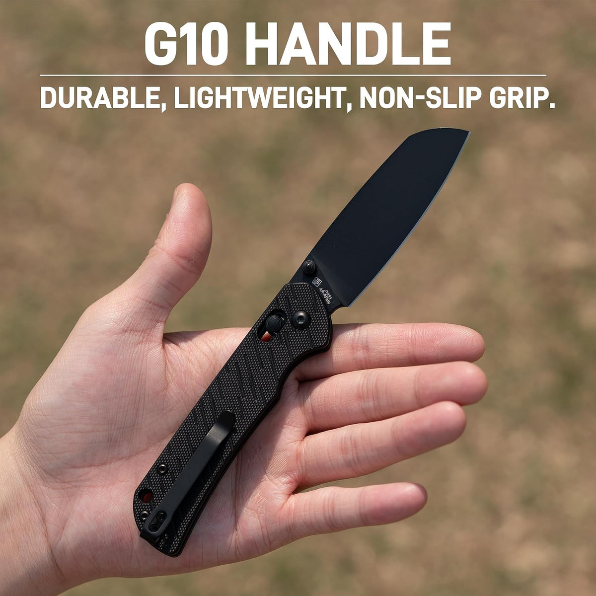 CJRB Lyrid Front Flipper & Crossbar Lock Folding Knife Black G10 Handle (3.15'' AR-RPM9 Steel Black PVD Coating Blade) J1953-BBK