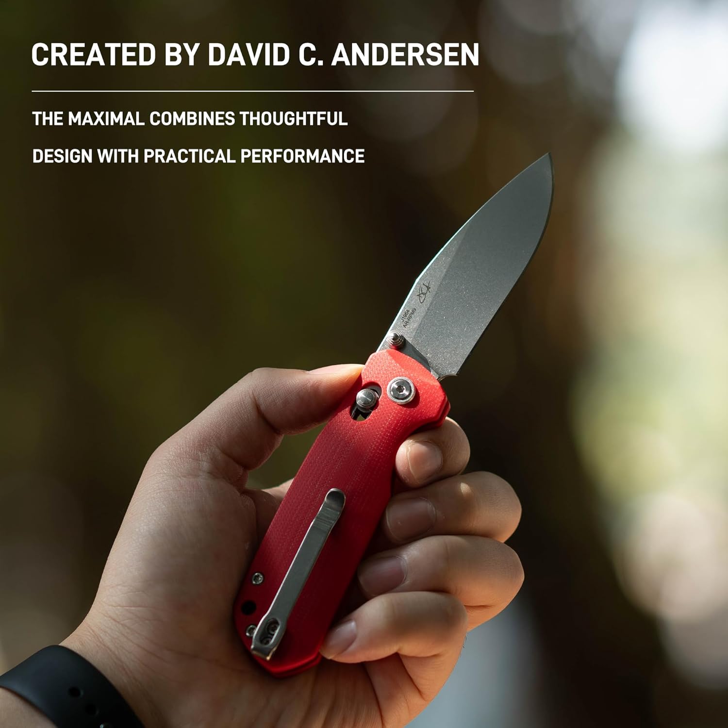 CJRB Maximal J1954 folding knife with red G10 handle