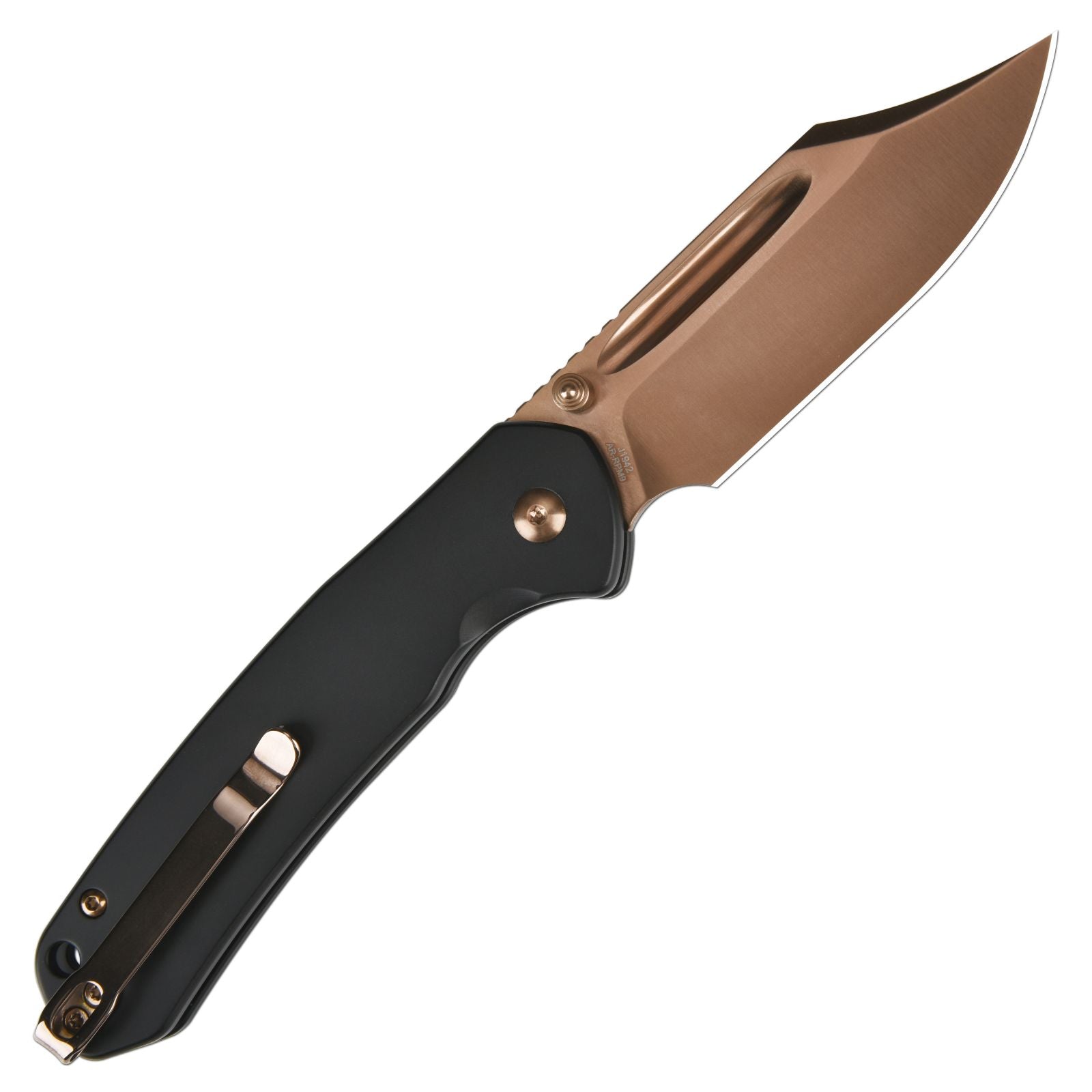 CJRB Bowie Pyrite J1942 knife detail