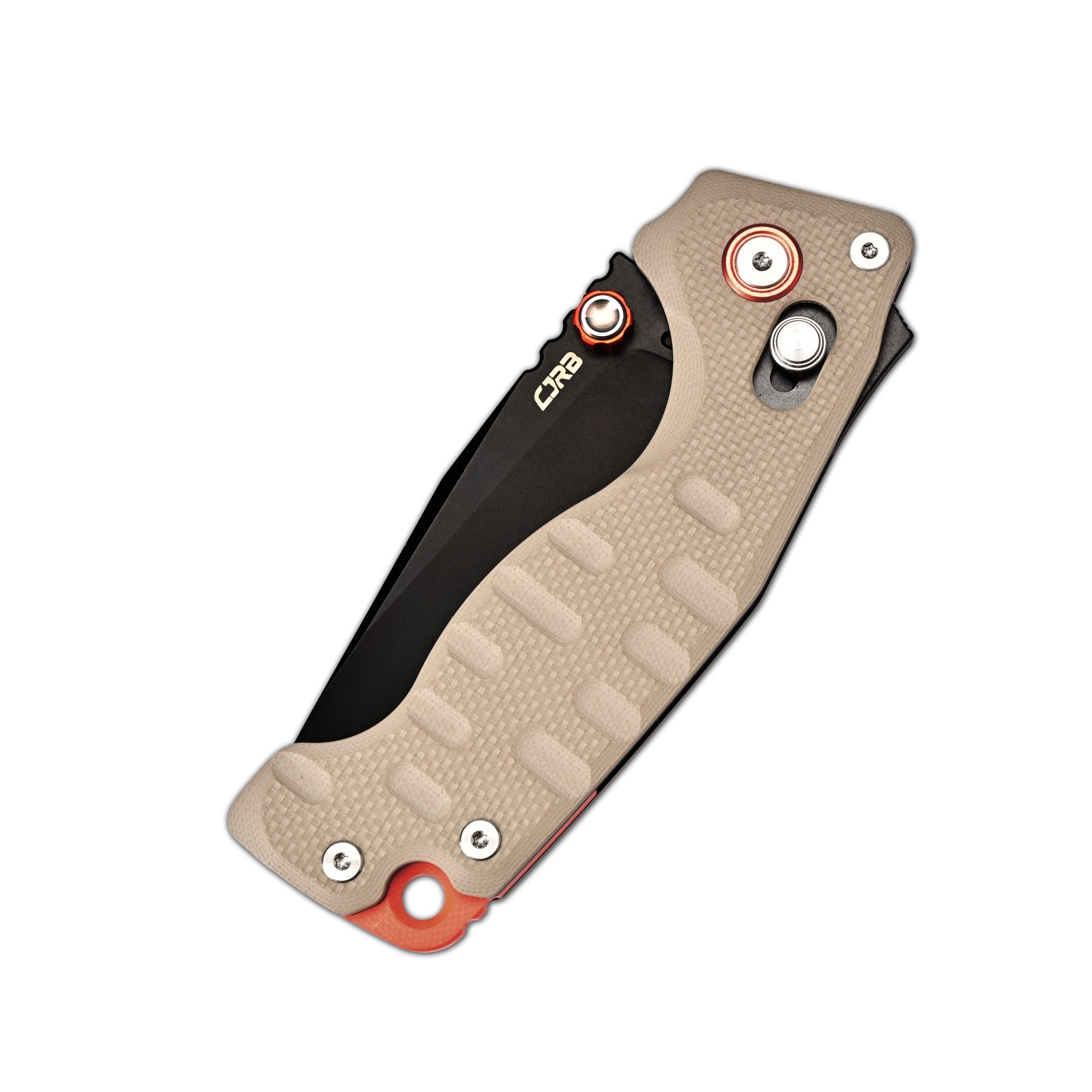 CJRB Doubletap J1970-BDE folding knife detail view