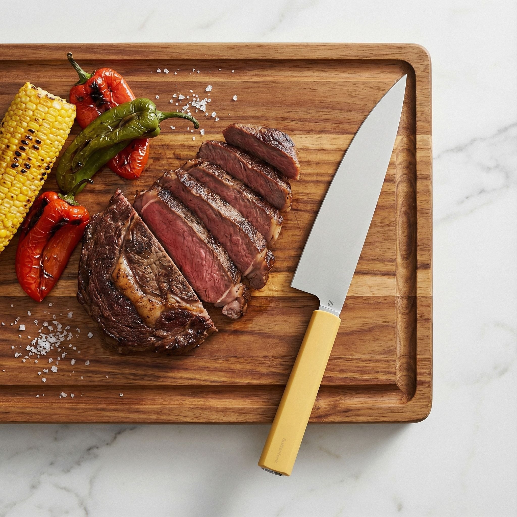 Butterfork Purest 8" chef knife side view