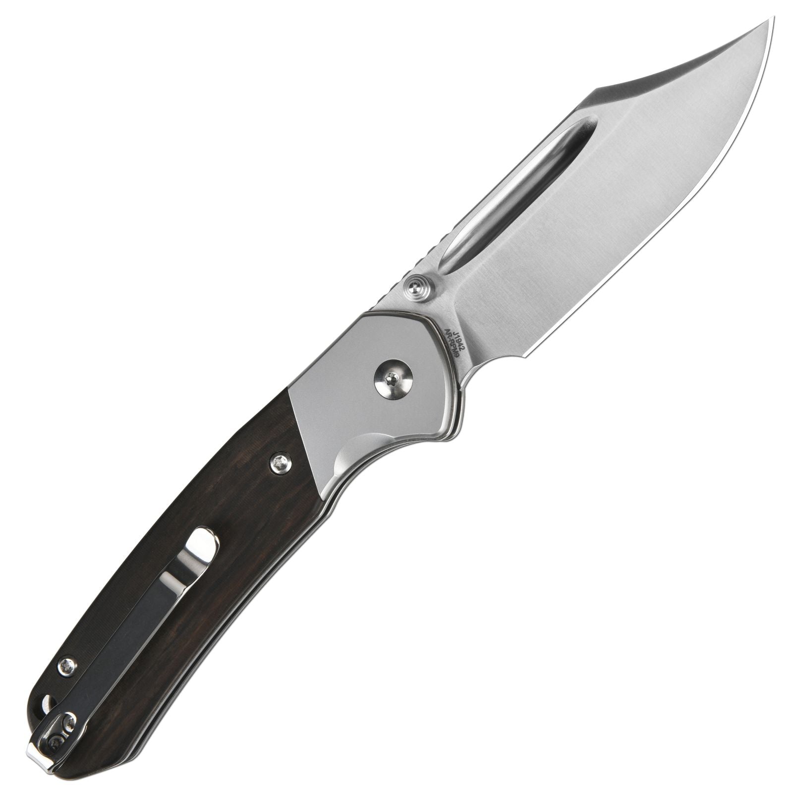 CJRB Bowie Pyrite J1942-EBN knife detail