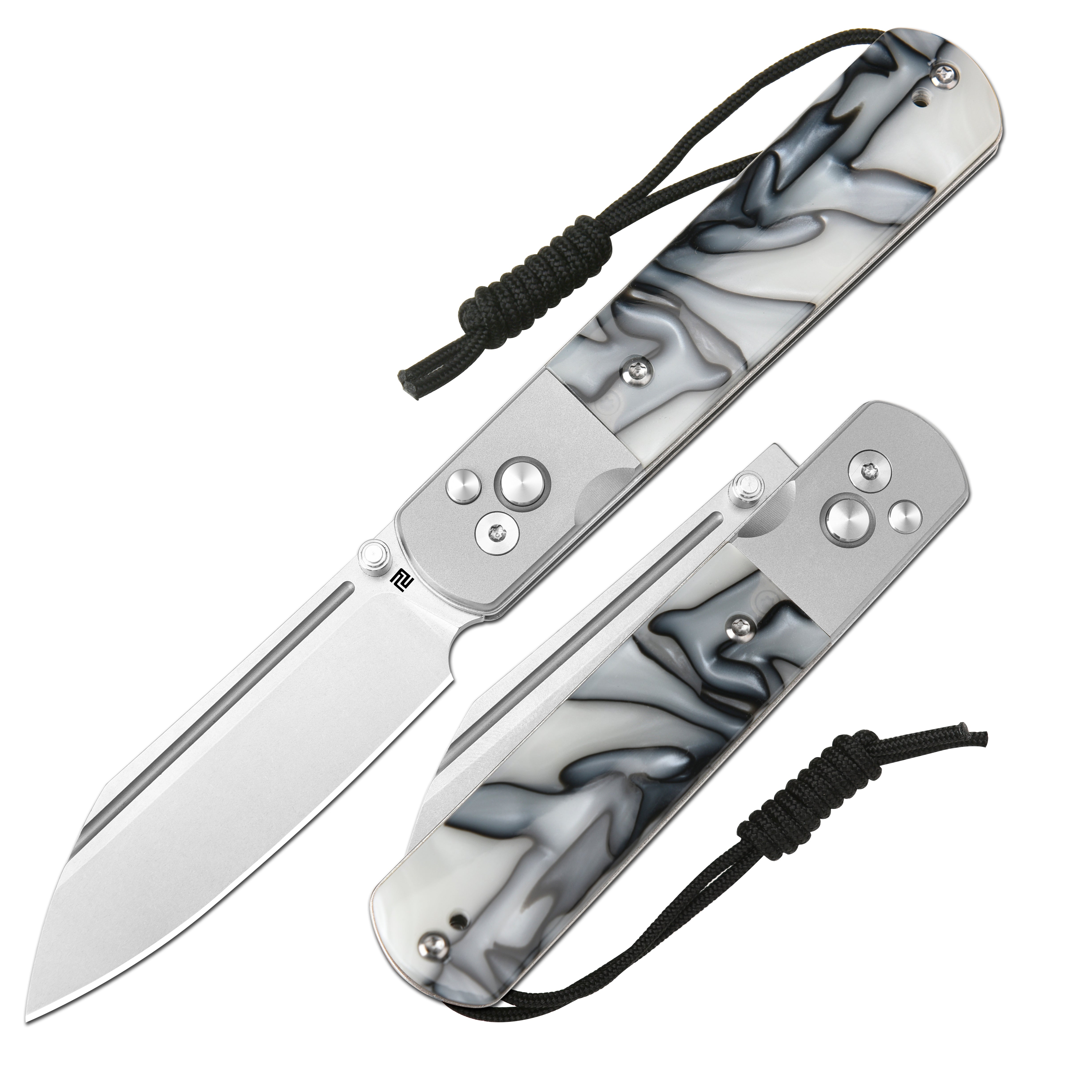 Artisan Cutlery Holm 1875P folding knife with steel handle