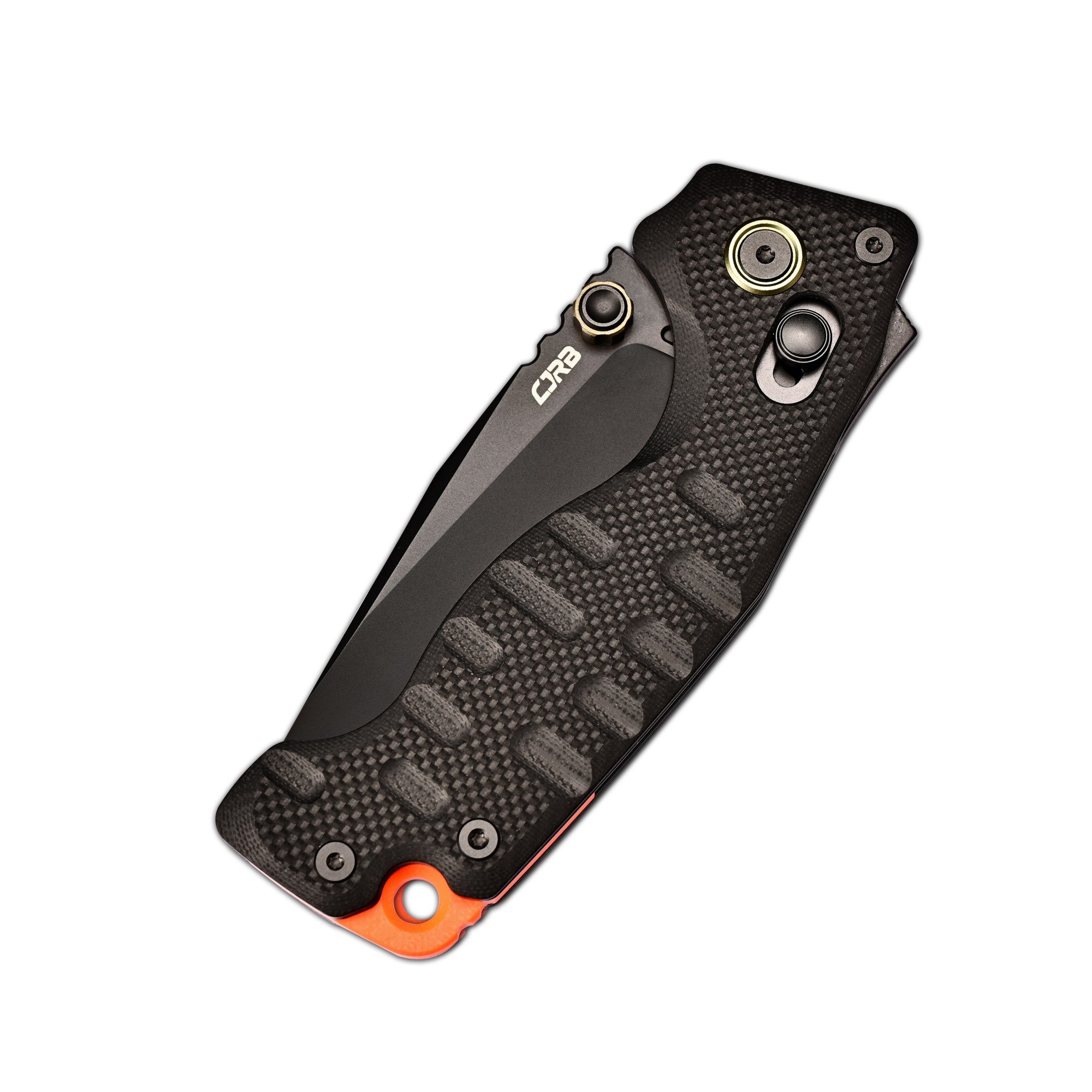 CJRB Doubletap J1970-BBK folding knife detail view