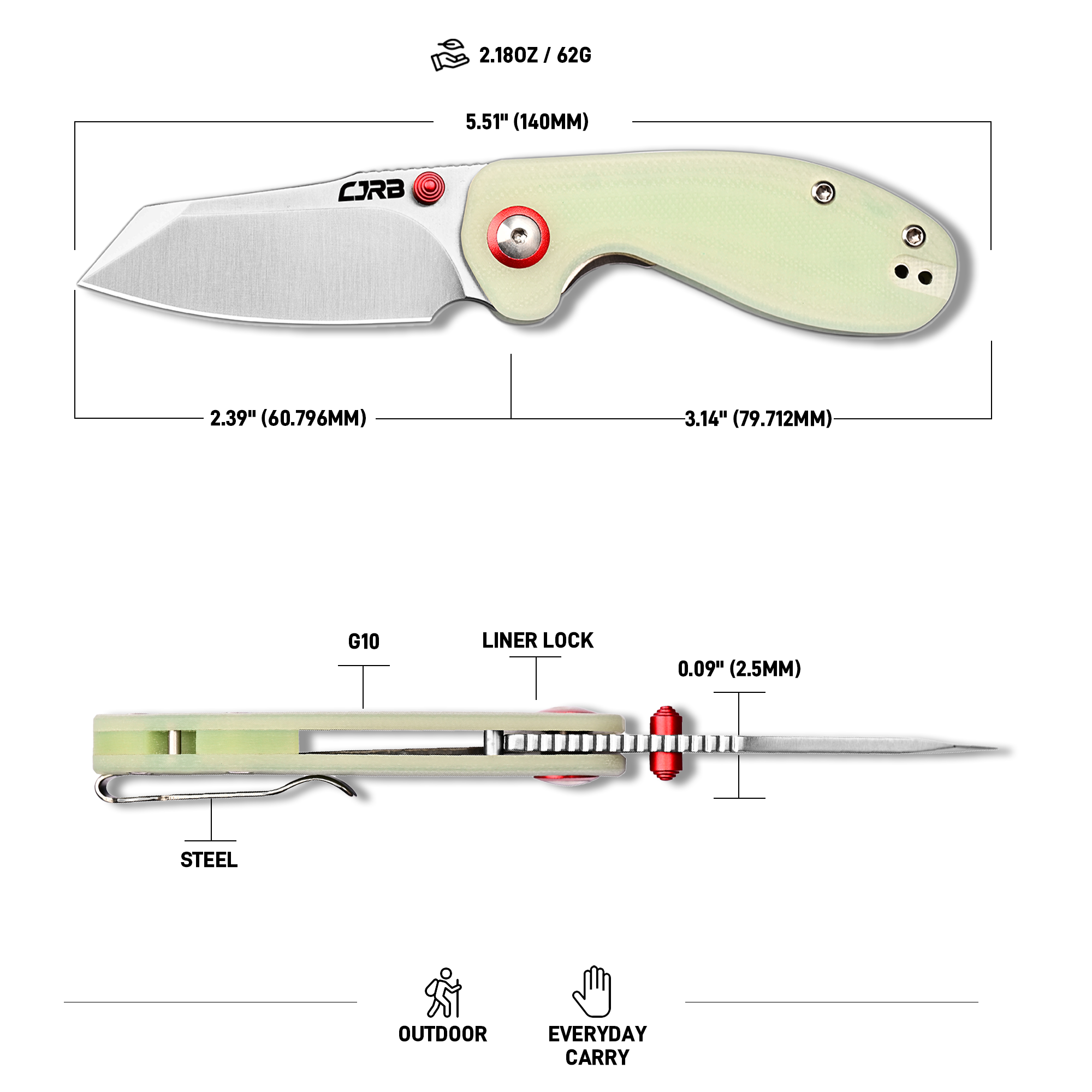 CJRB Maileah J1918-GD blade profile