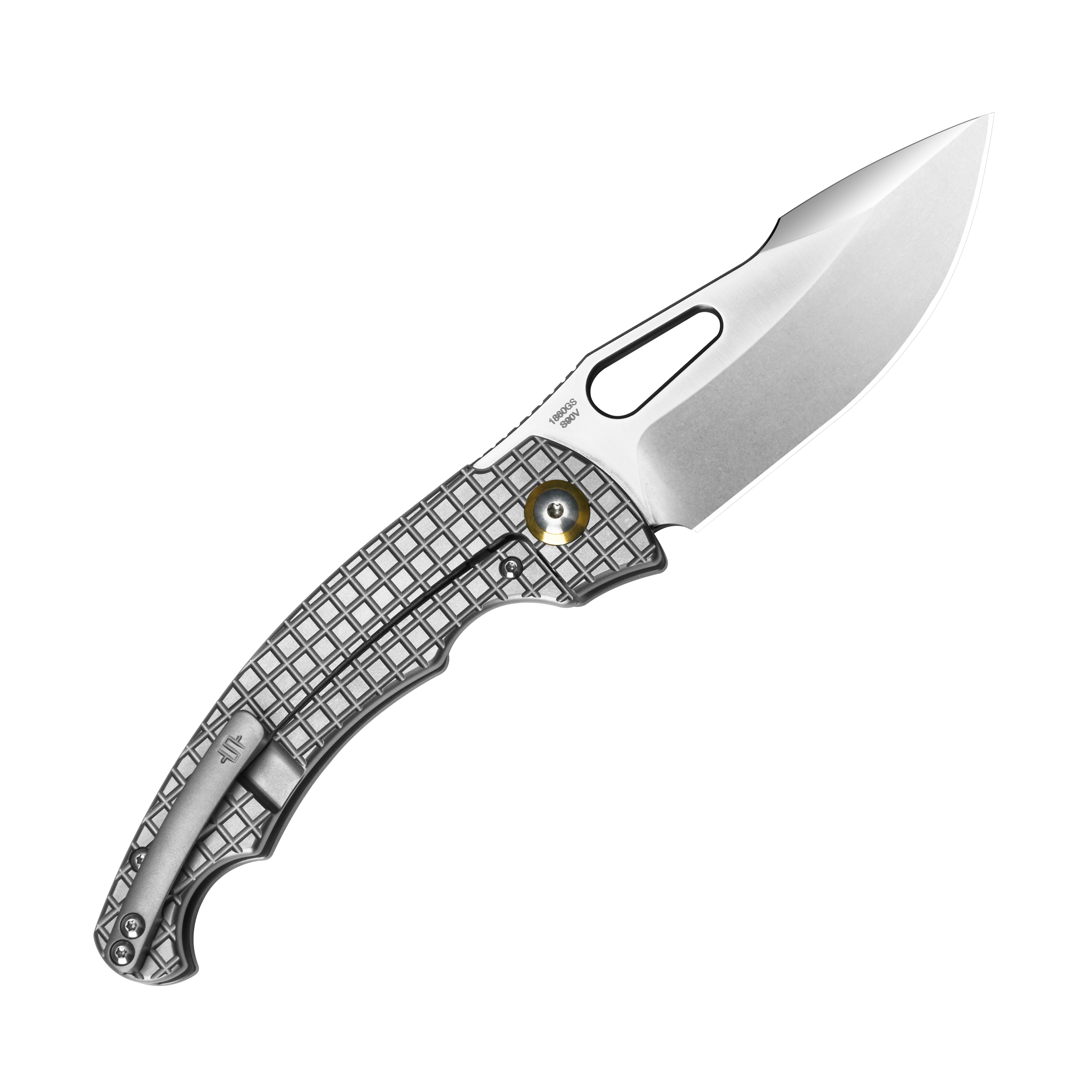 Artisan Cutlery Mini Xcellerator 1860GS folding knife with titanium handle