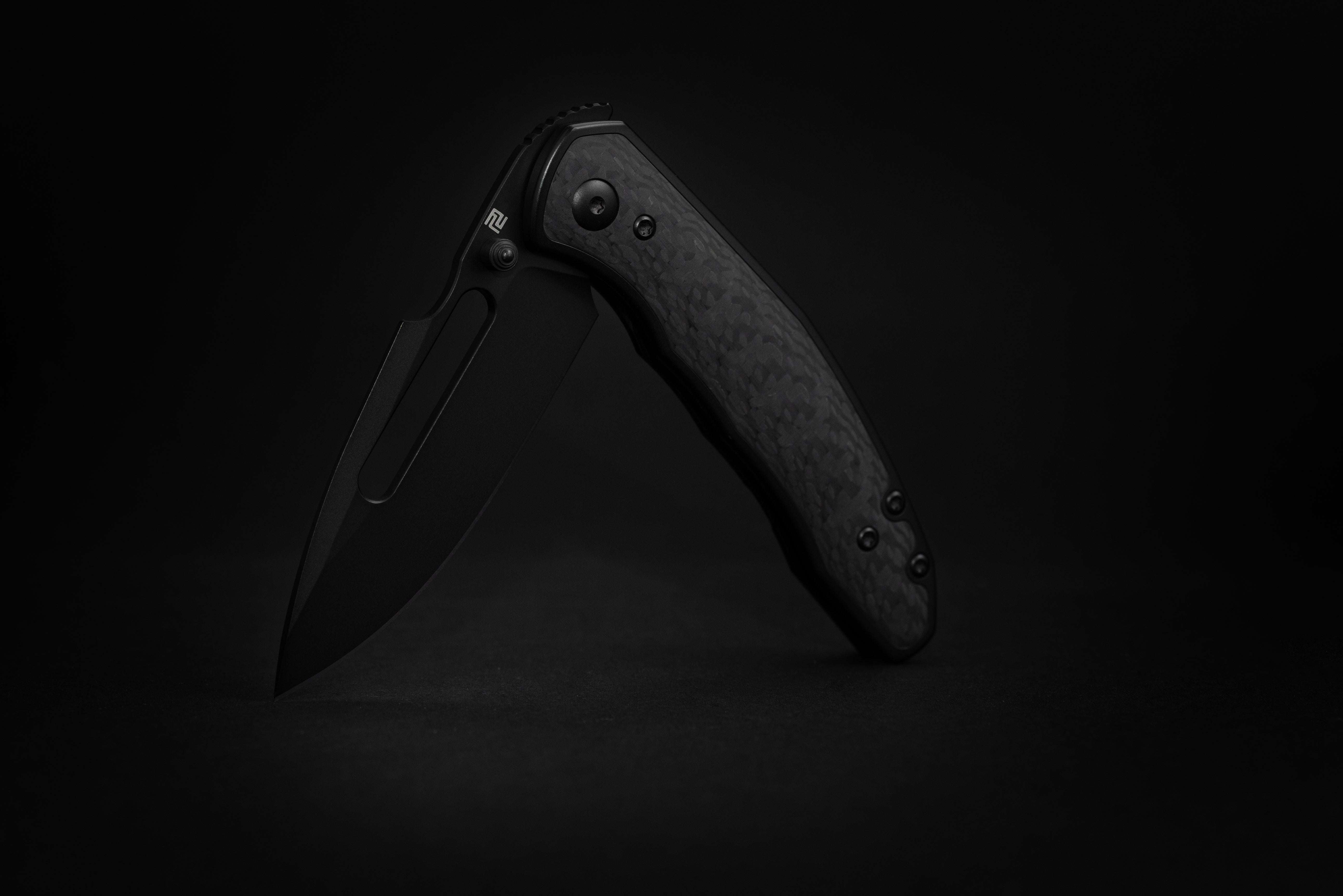 Building The Boa The folding knife side view