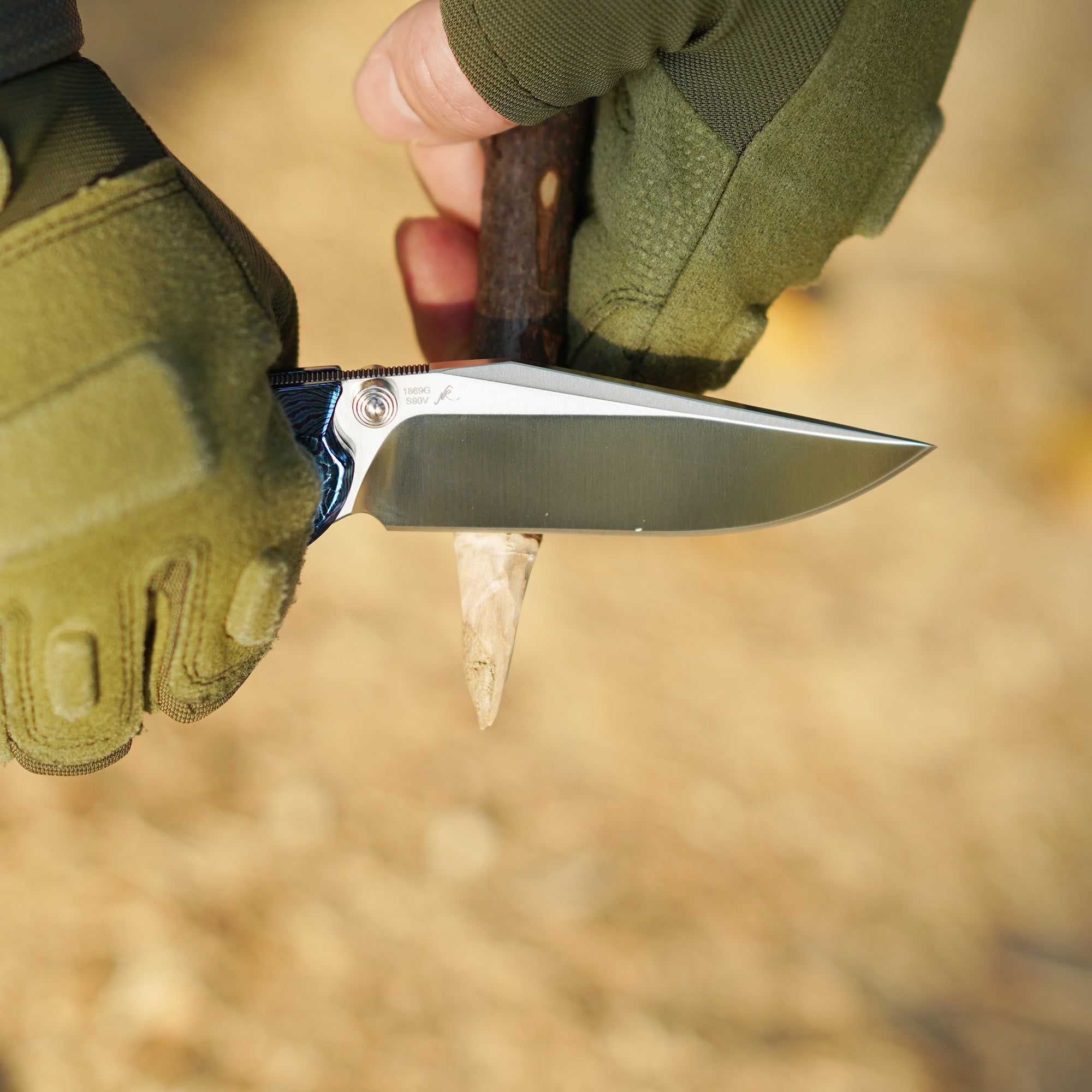 Artisan Cutlery Crusoe ATZ-1869G knife detail