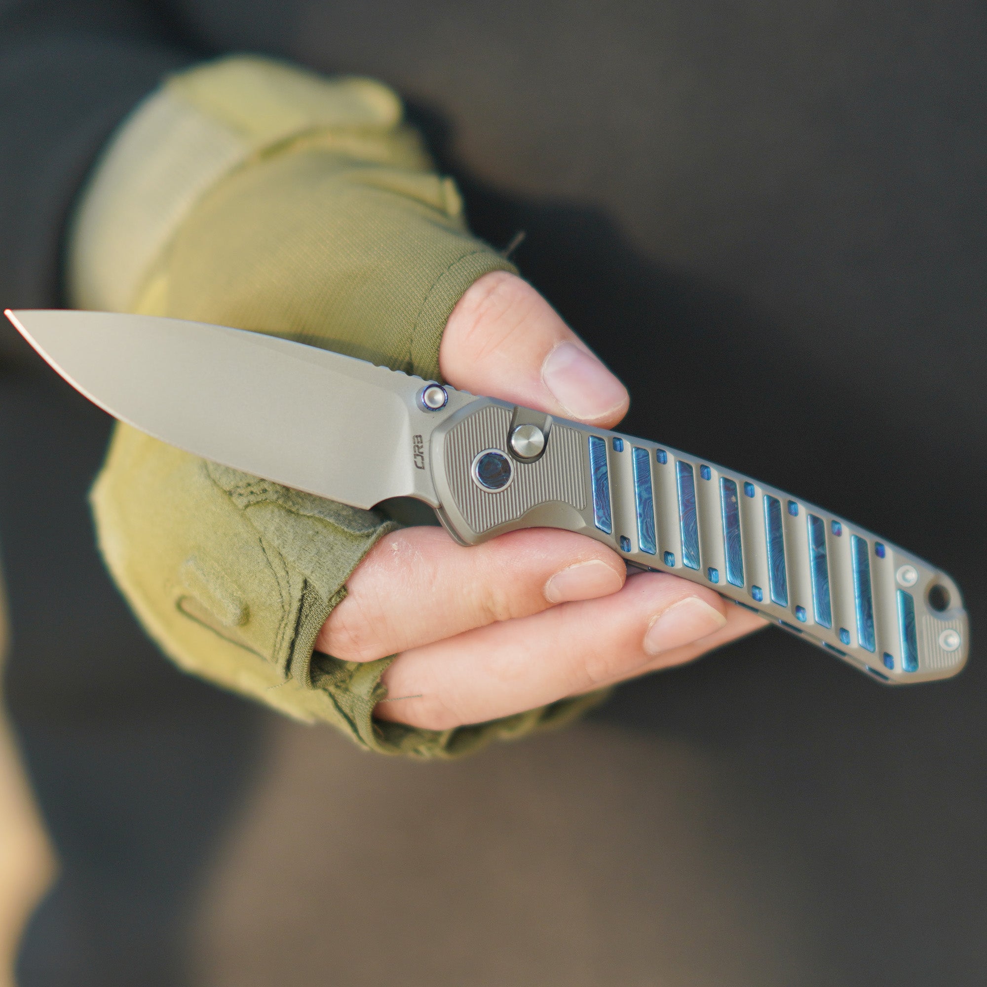 CJRB Galactic Pyrite J1925G blade detail