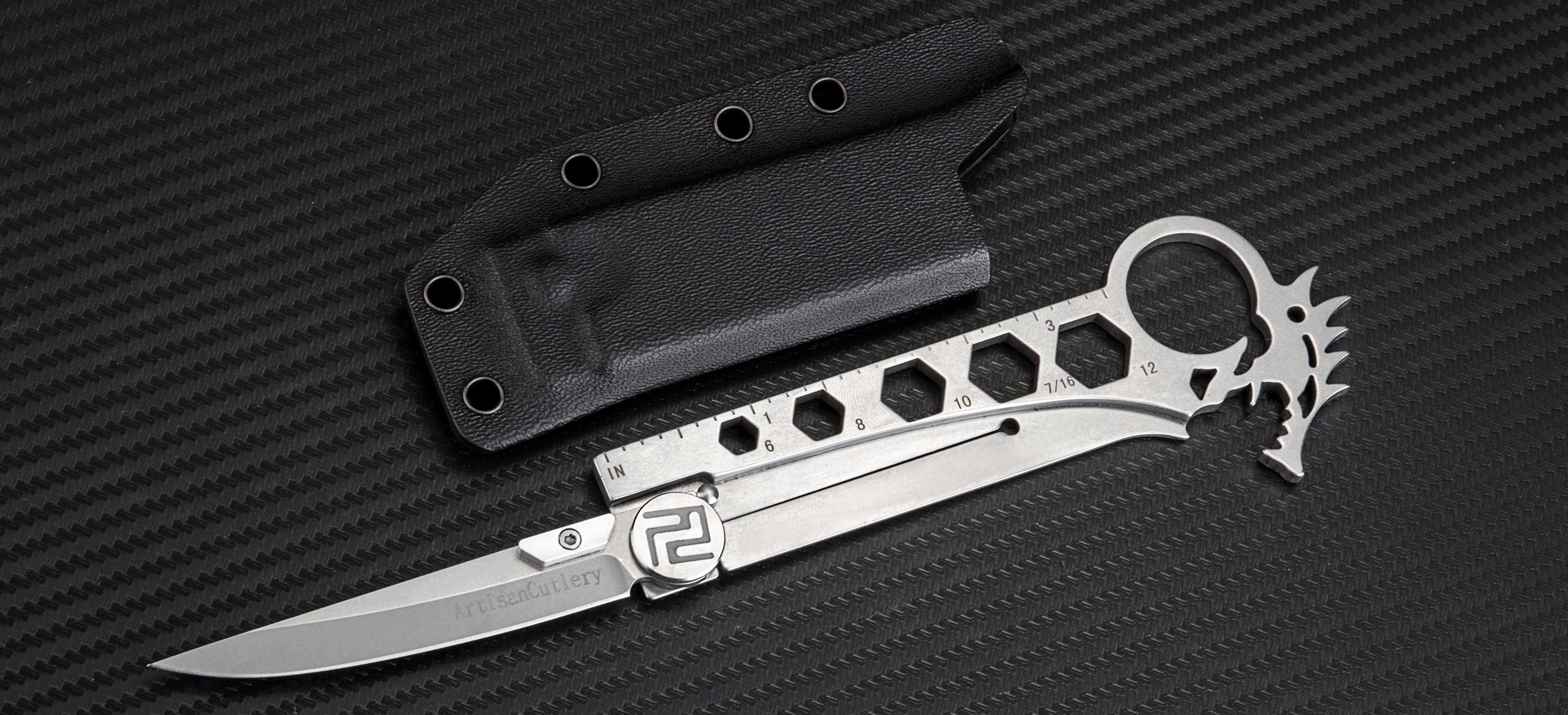 Artisan Cutlery Dragon ATG 1606 folding knife side view