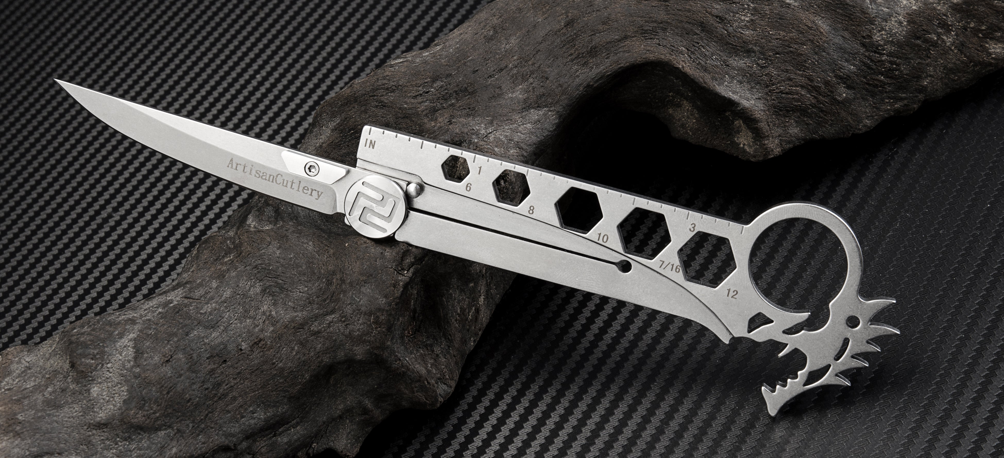 Artisan Cutlery Dragon ATG 1606 handle detail
