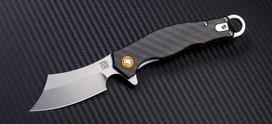 Artisan Cutlery Corsair 1828P folding knife with carbon fiber handle